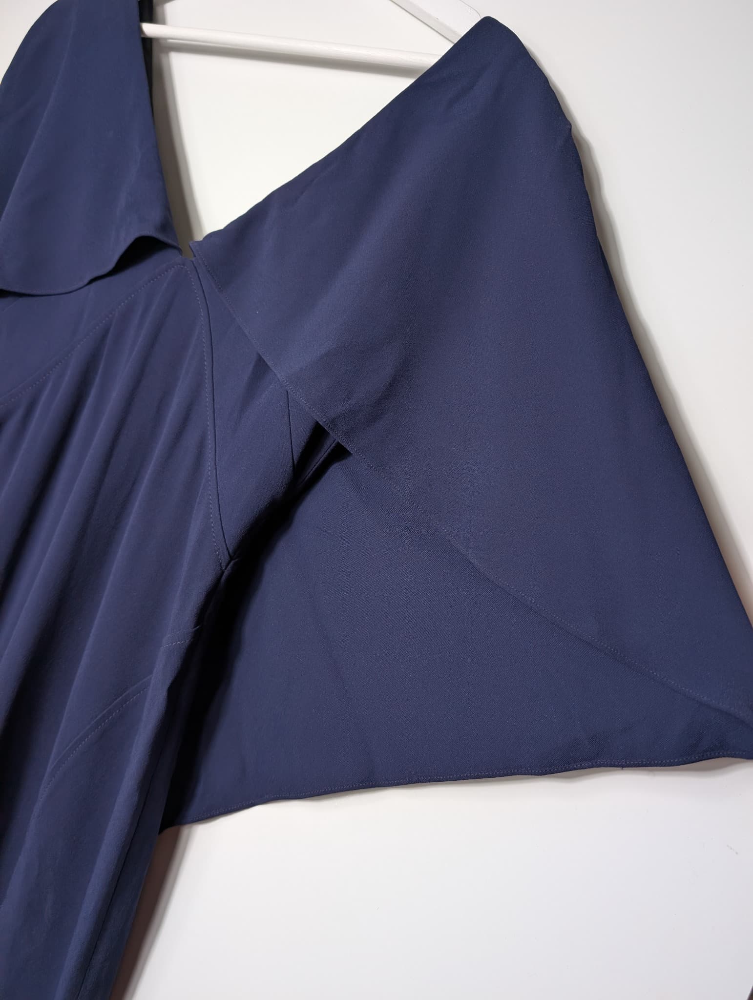 Ginger & Smart Asymmetrical Cape Dress Navy Blue Size:8 — photo 2 of 8