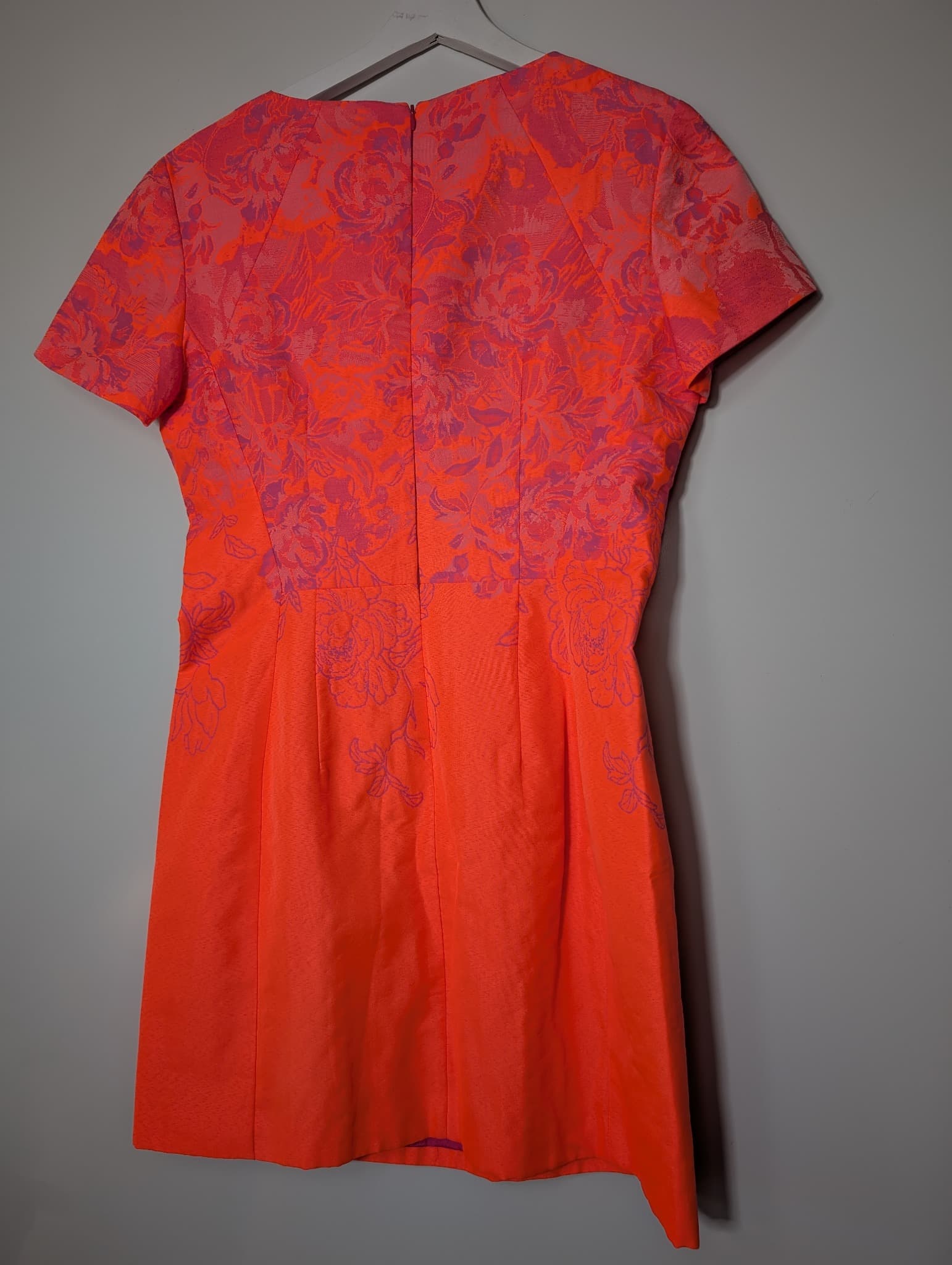 Ginger & Smart Floral Jacquard Shift Dress Pink & Orange AU 12 — photo 4 of 8