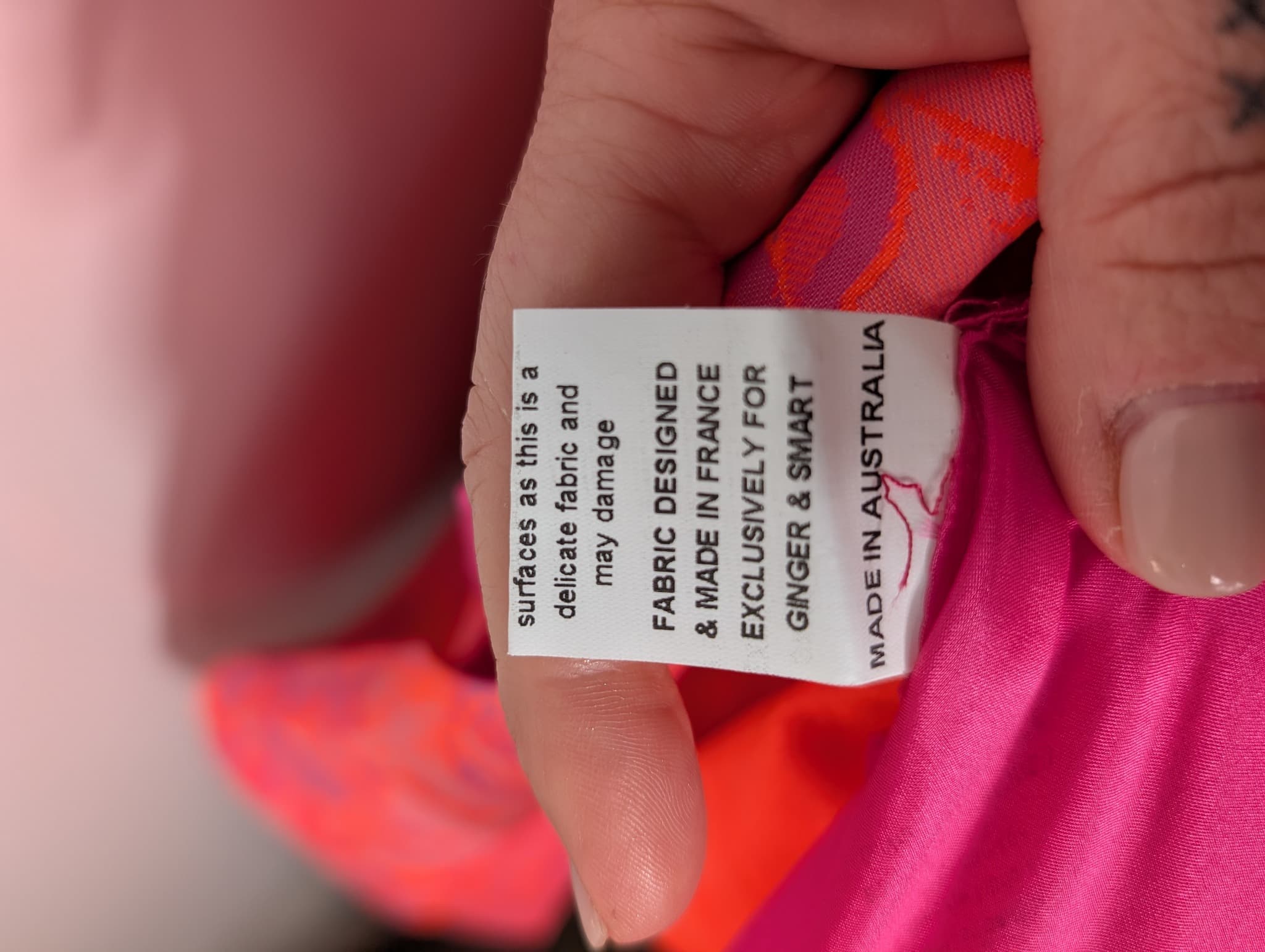 Ginger & Smart Floral Jacquard Shift Dress Pink & Orange AU 12 — photo 8 of 8