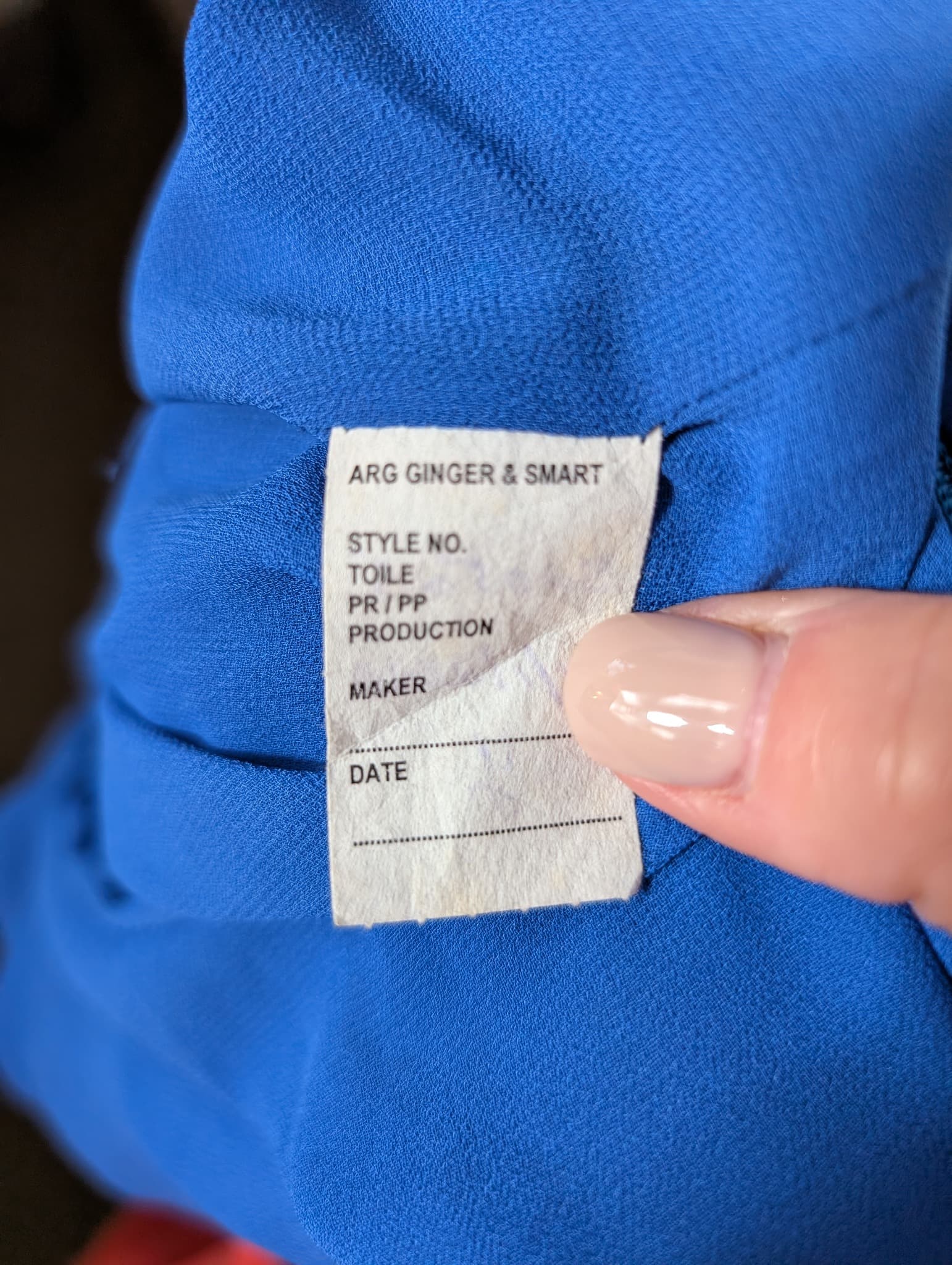 Ginger & Smart Floral Ruched Midi Dress Blue Size 4 — photo 7 of 8