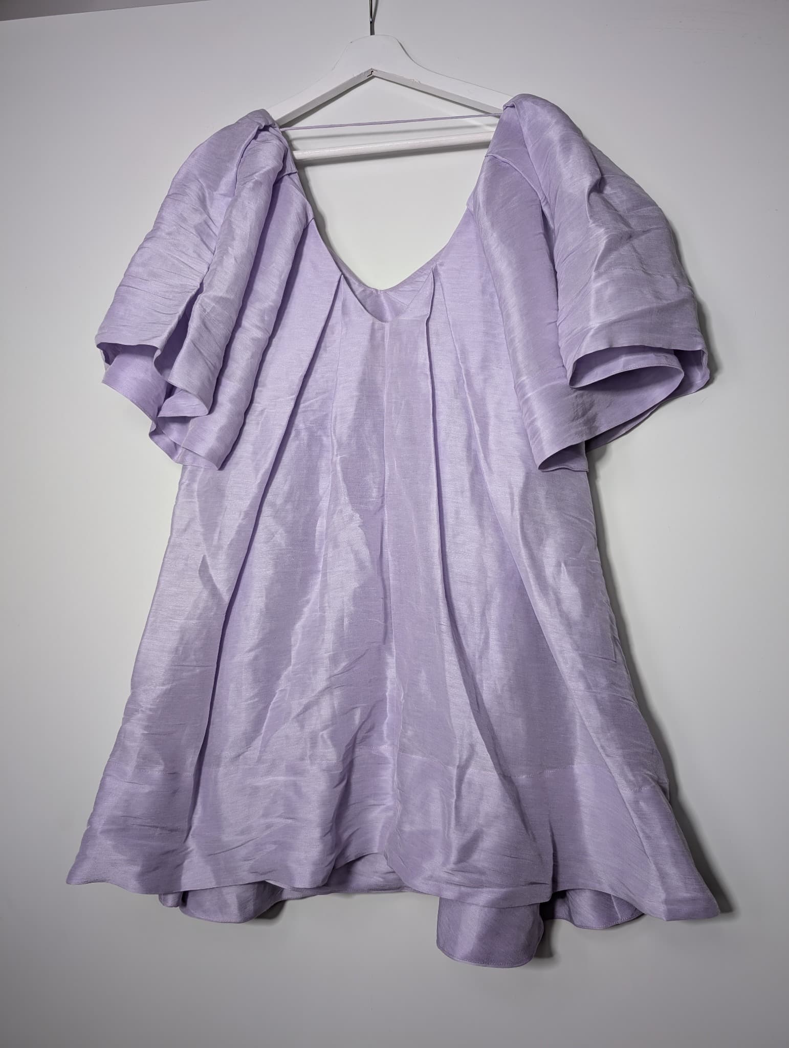 Ginger & Smart Flutter Sleeve Blouse Lavender Women's Size 8 — photo 6 of 7