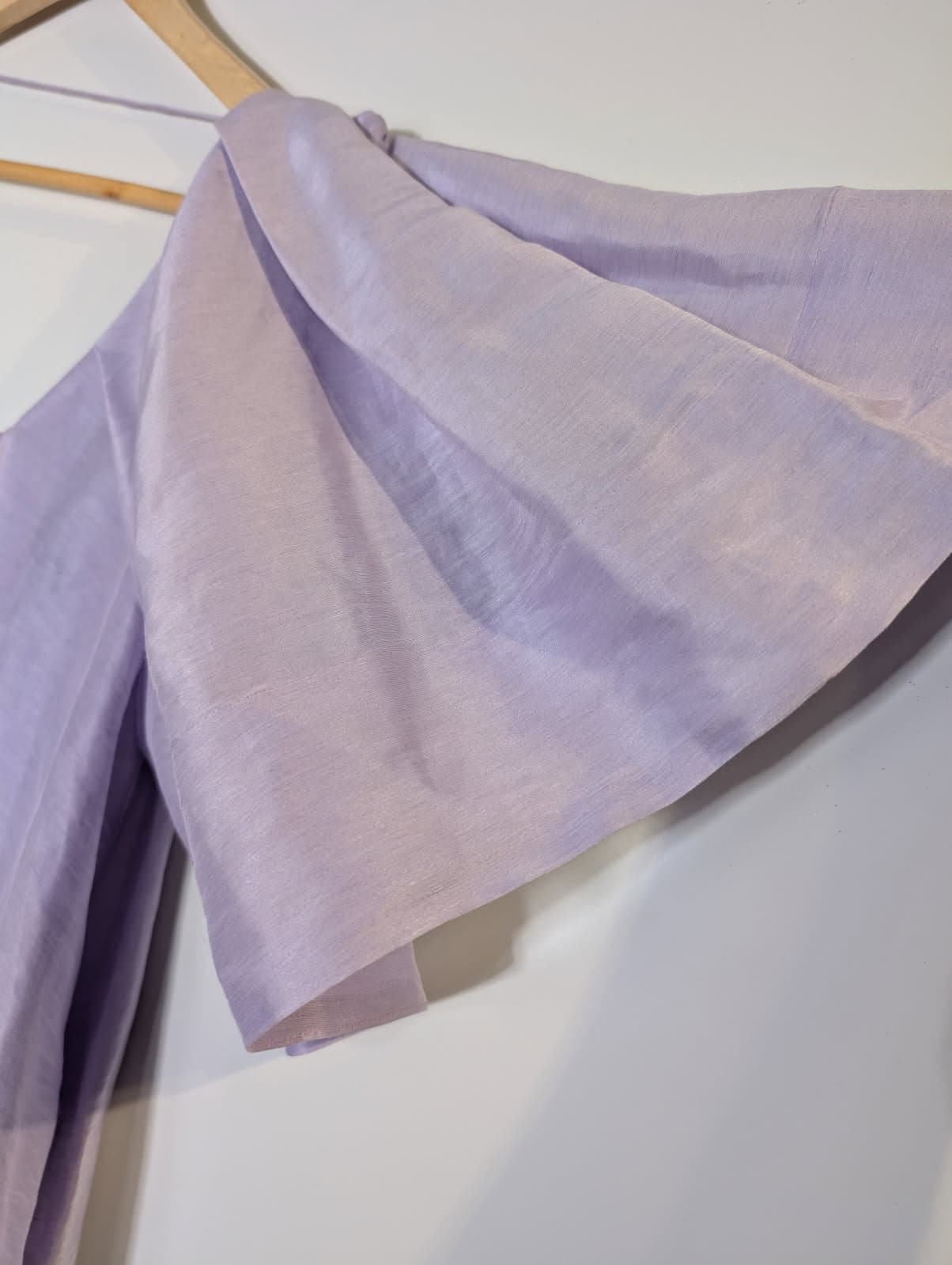 Ginger & Smart Lavender Pleated Flutter Sleeve Mini Dress - Size 8 — photo 2 of 6