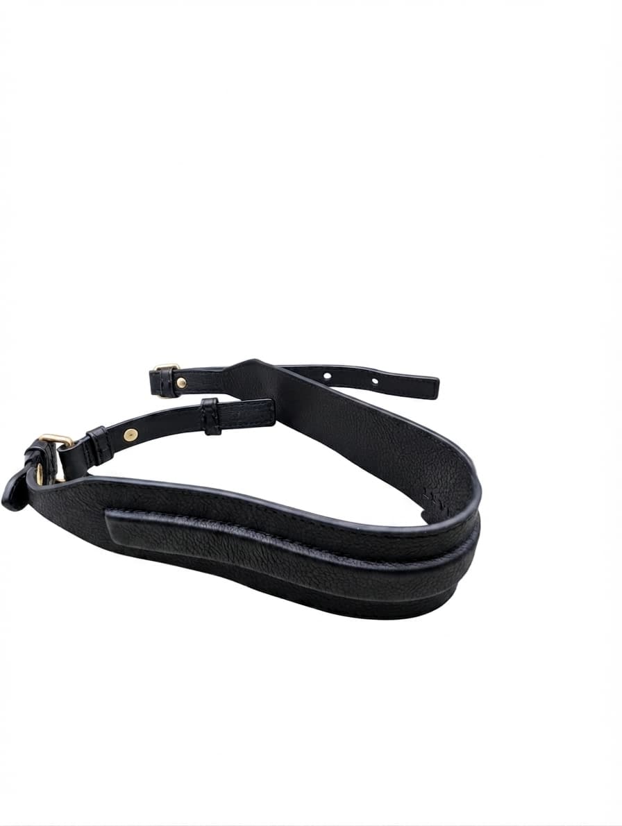 Ginger & Smart Leather Bag Strap Black Gold Hardware Size S — photo 1 of 7