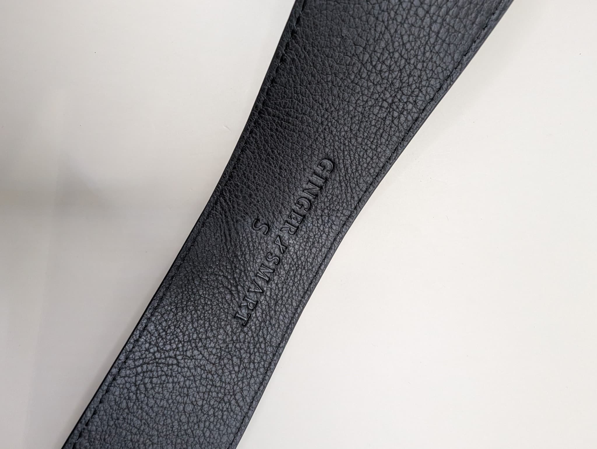 Ginger & Smart Leather Bag Strap Black Gold Hardware Size S — photo 6 of 7