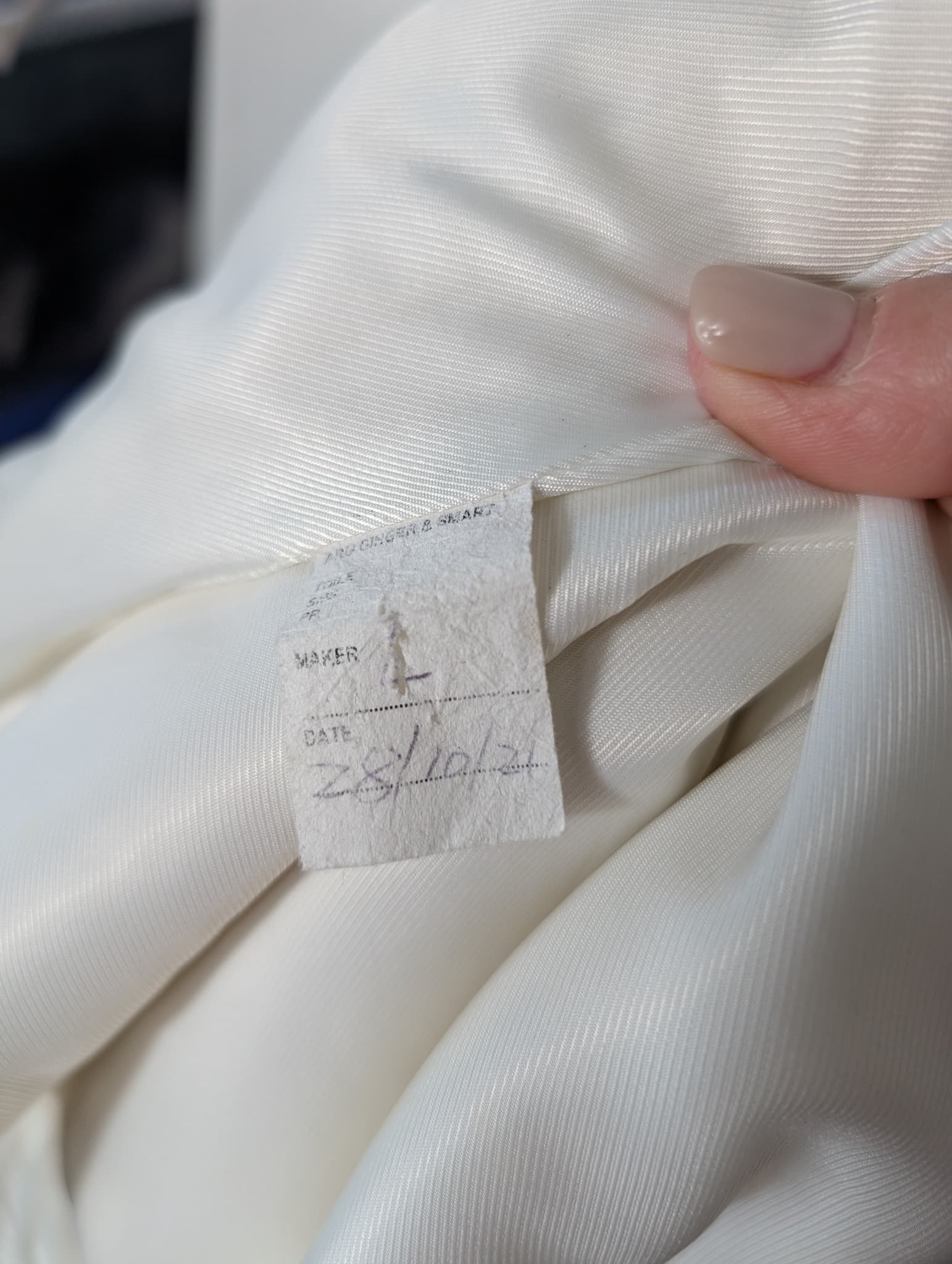 Ginger & Smart Longline Coat Cream Size 4 — photo 7 of 7