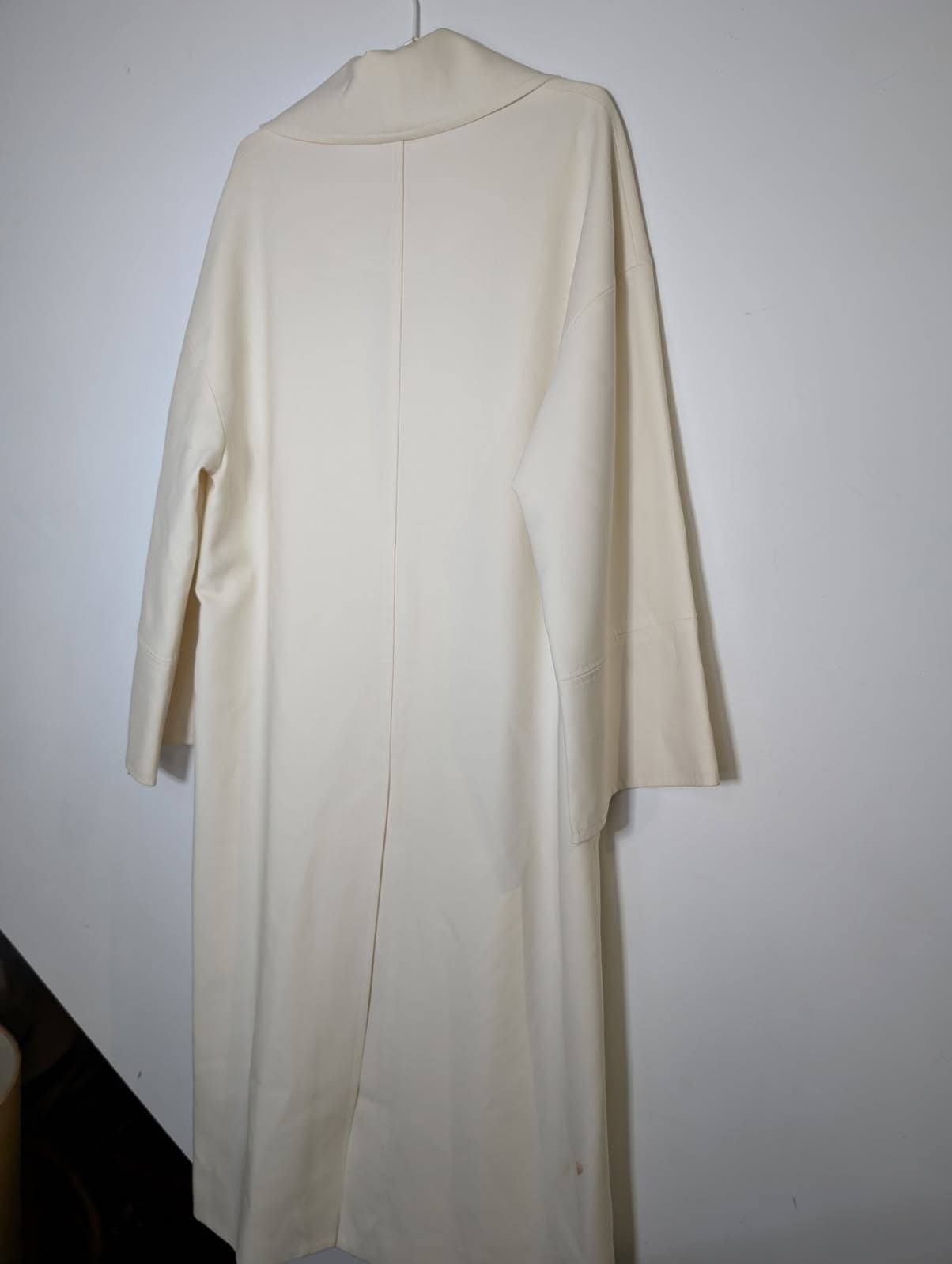 Ginger & Smart Longline Coat Cream With Gold Chain Detail — photo 7 of 7
