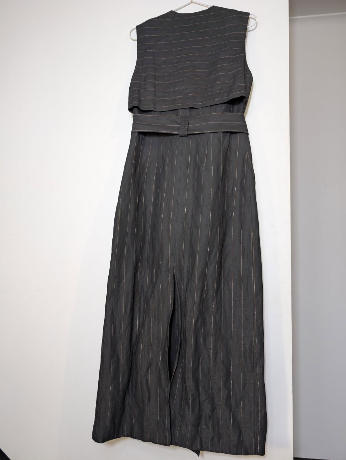 Ginger & Smart Longline Pinstripe Sleeveless Vest Coat - Size 8 — photo 7 of 7