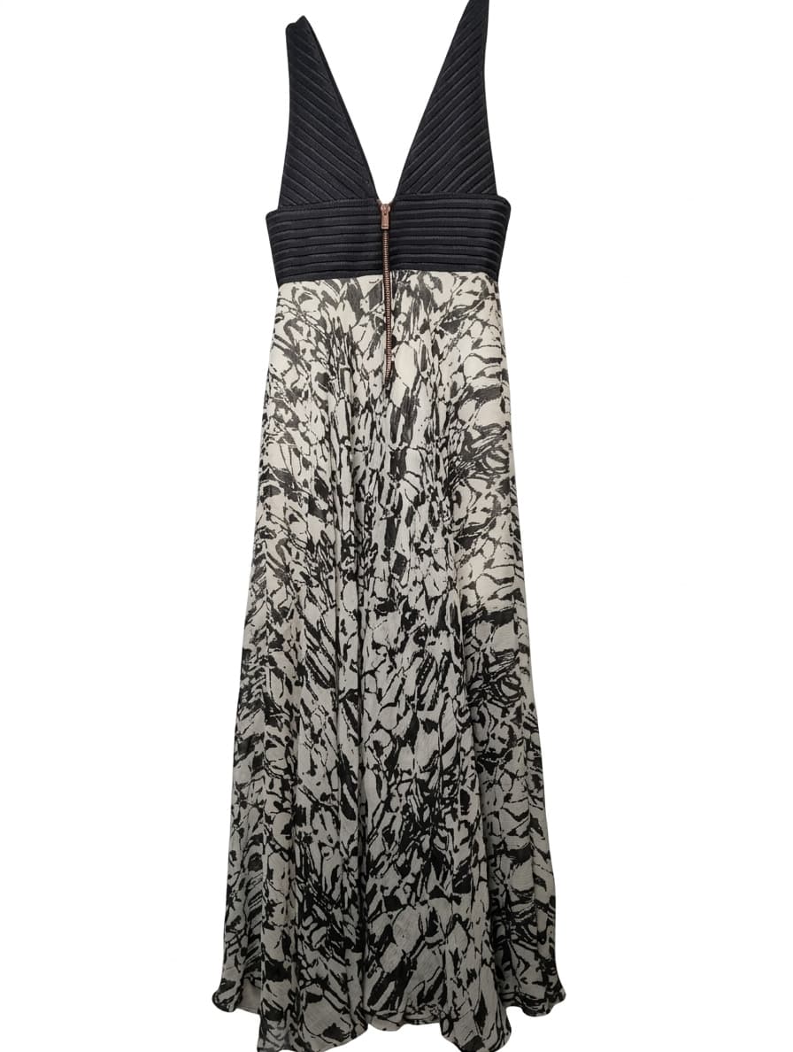 Ginger & Smart Maxi Dress - Black & White Printed Sample Piece — photo 1 of 8