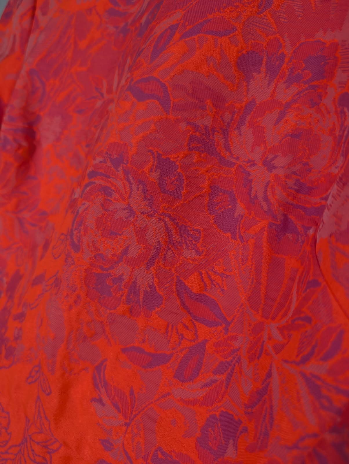 Ginger & Smart Neon Orange Floral Jacquard Dress - Size AU 12 — photo 5 of 7