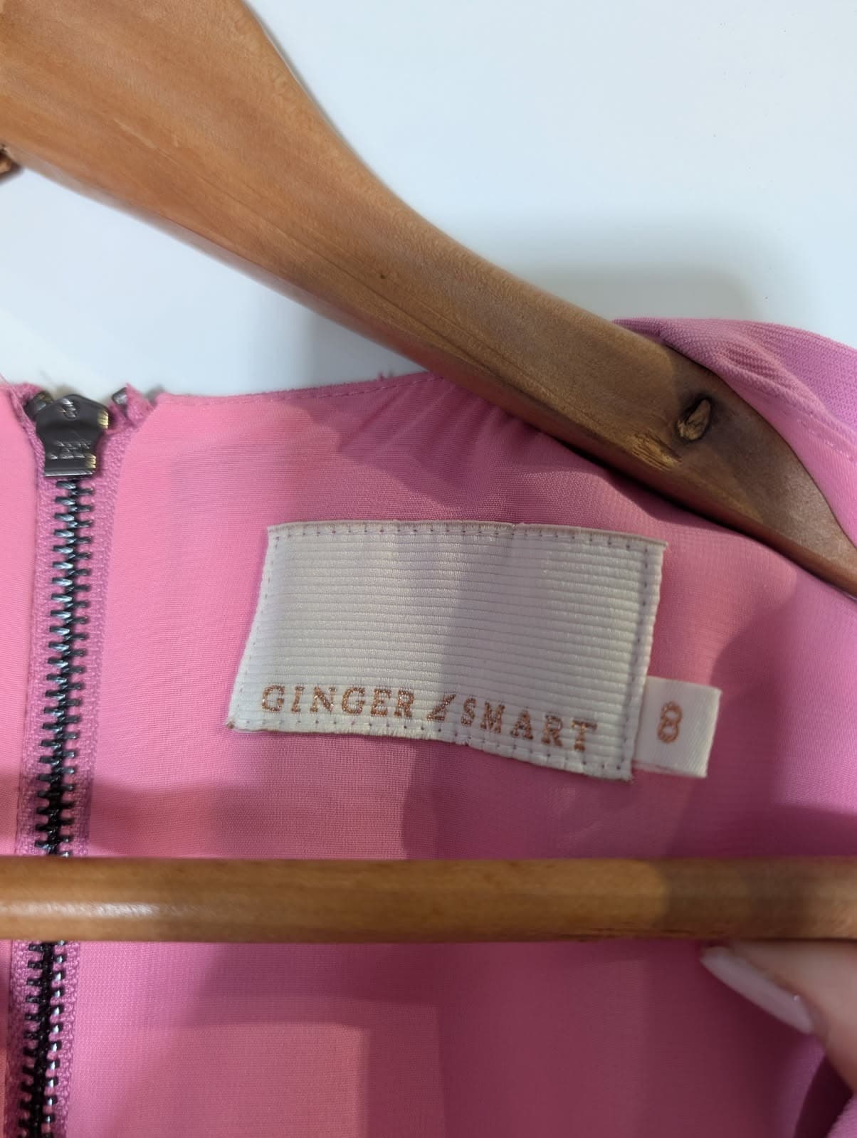 Ginger & Smart Pink Sleeveless Midi Dress - Size 8 — photo 3 of 4