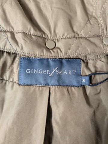 Ginger & Smart Quilted Long Coat - Brown Size S — photo 4 of 6