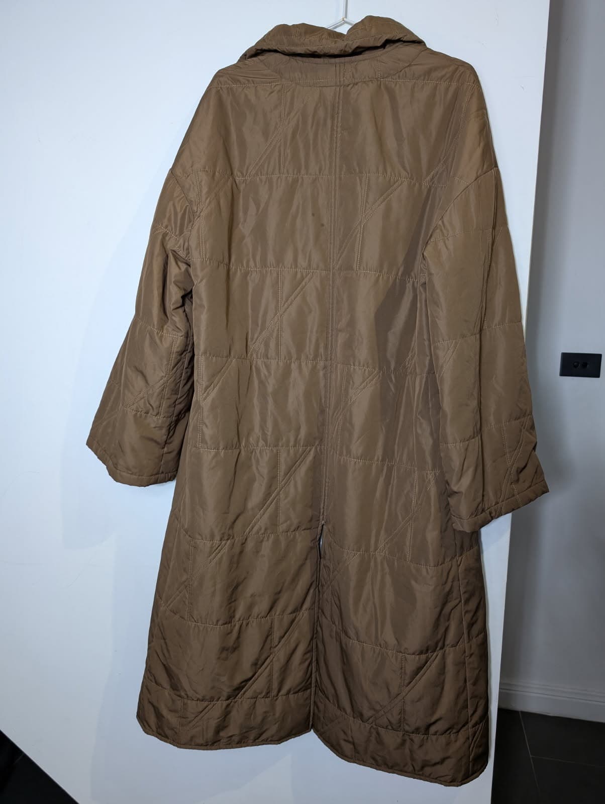 Ginger & Smart Quilted Long Coat - Tan Women's Size 8 — photo 2 of 6