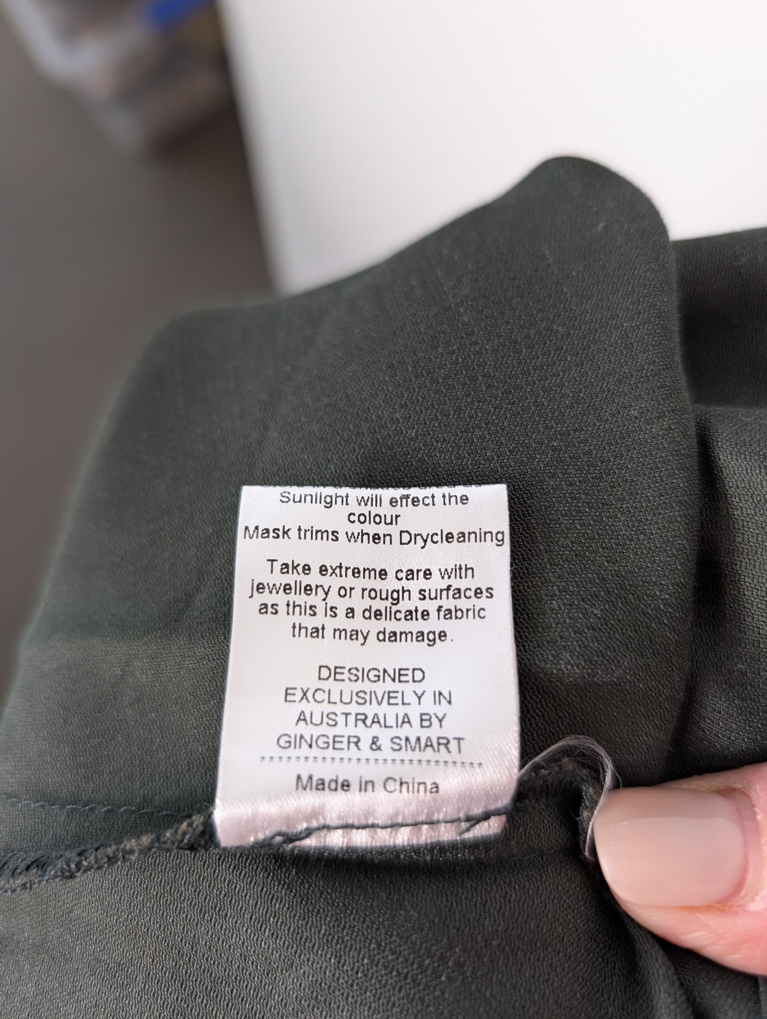 Ginger & Smart Satin Wrap Midi Dress Dark Green Size 8 — photo 8 of 8