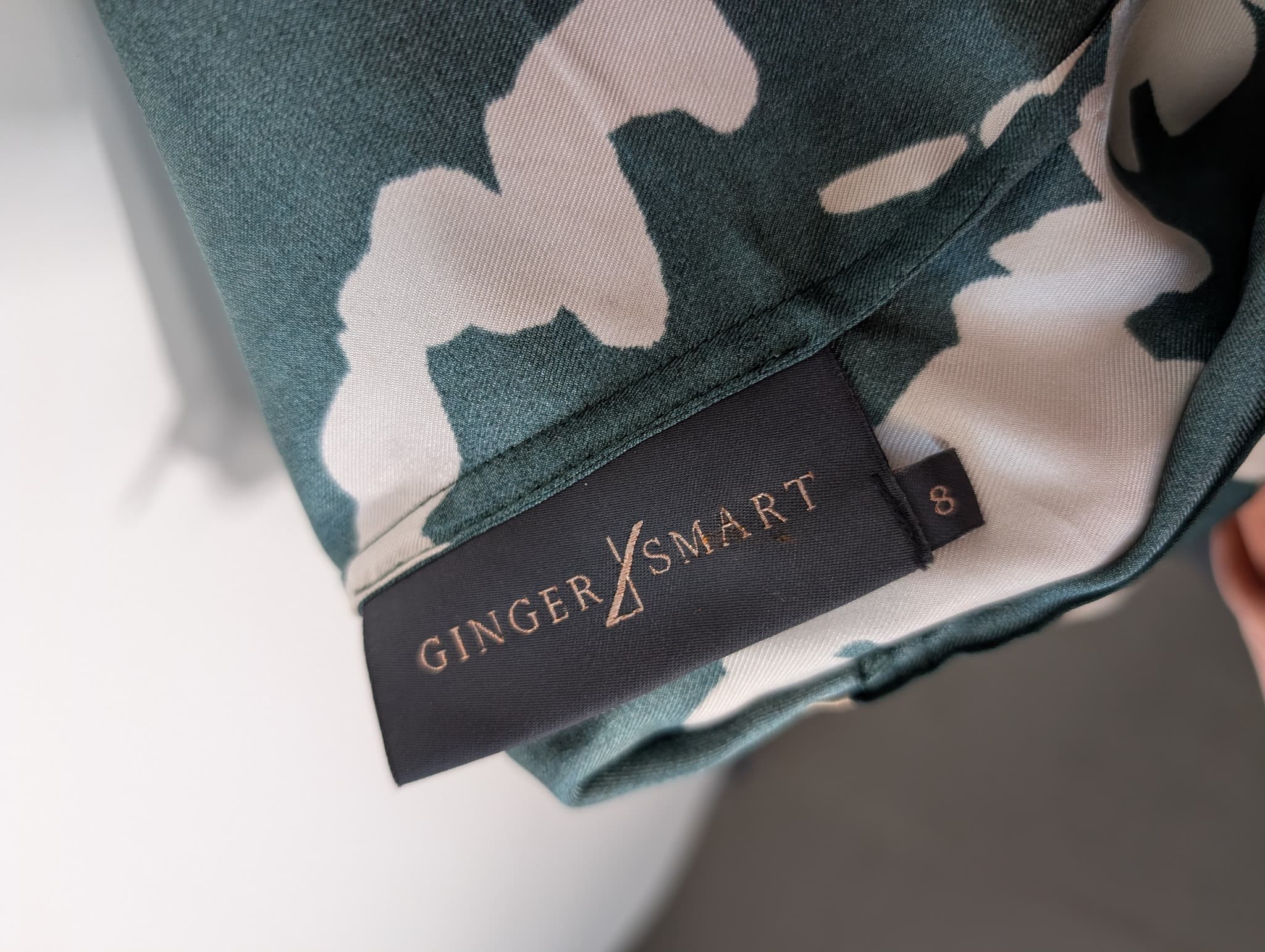 Ginger & Smart Silk Abstract Print Shirt Dress Women's Size 8 — photo 7 of 9