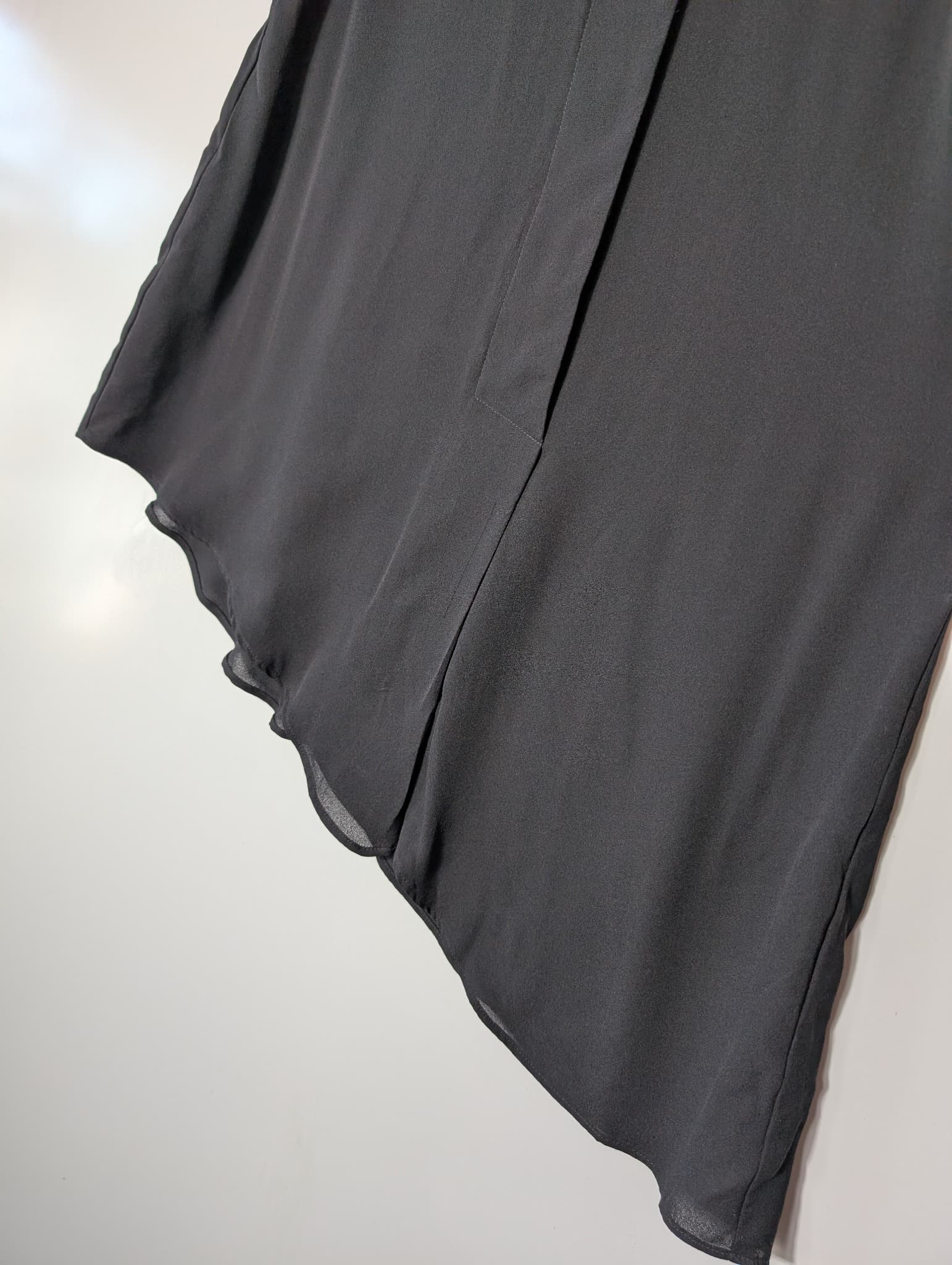 Ginger & Smart Silk Asymmetric Blouse Black Size 8 — photo 3 of 8