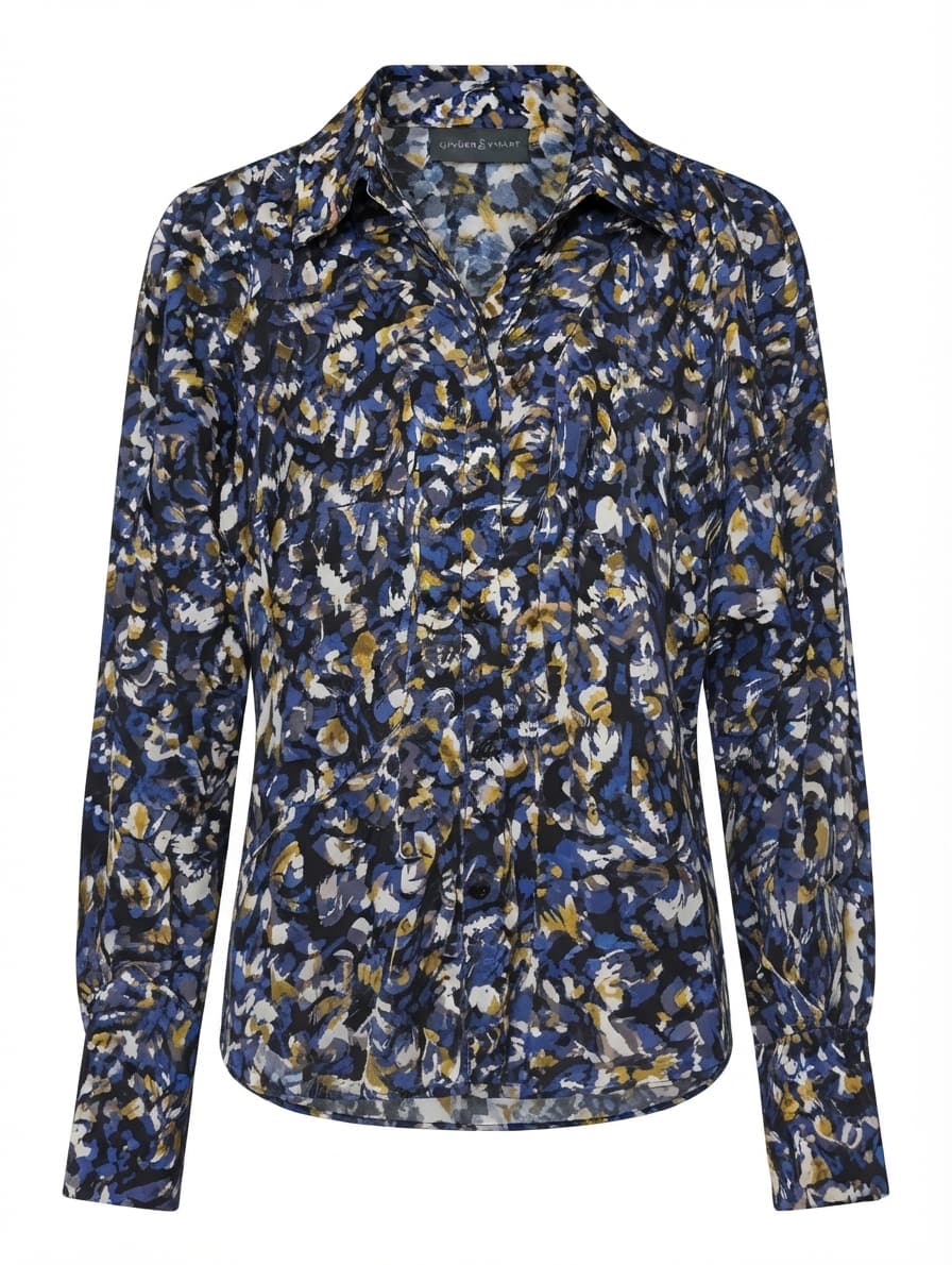 Ginger & Smart Silk Blend Floral Blouse Women's Size 10 — photo 1 of 8