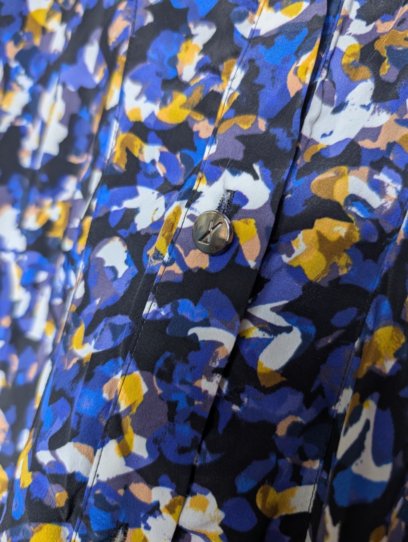Ginger & Smart Silk Blend Floral Blouse Women's Size 10 — photo 3 of 8
