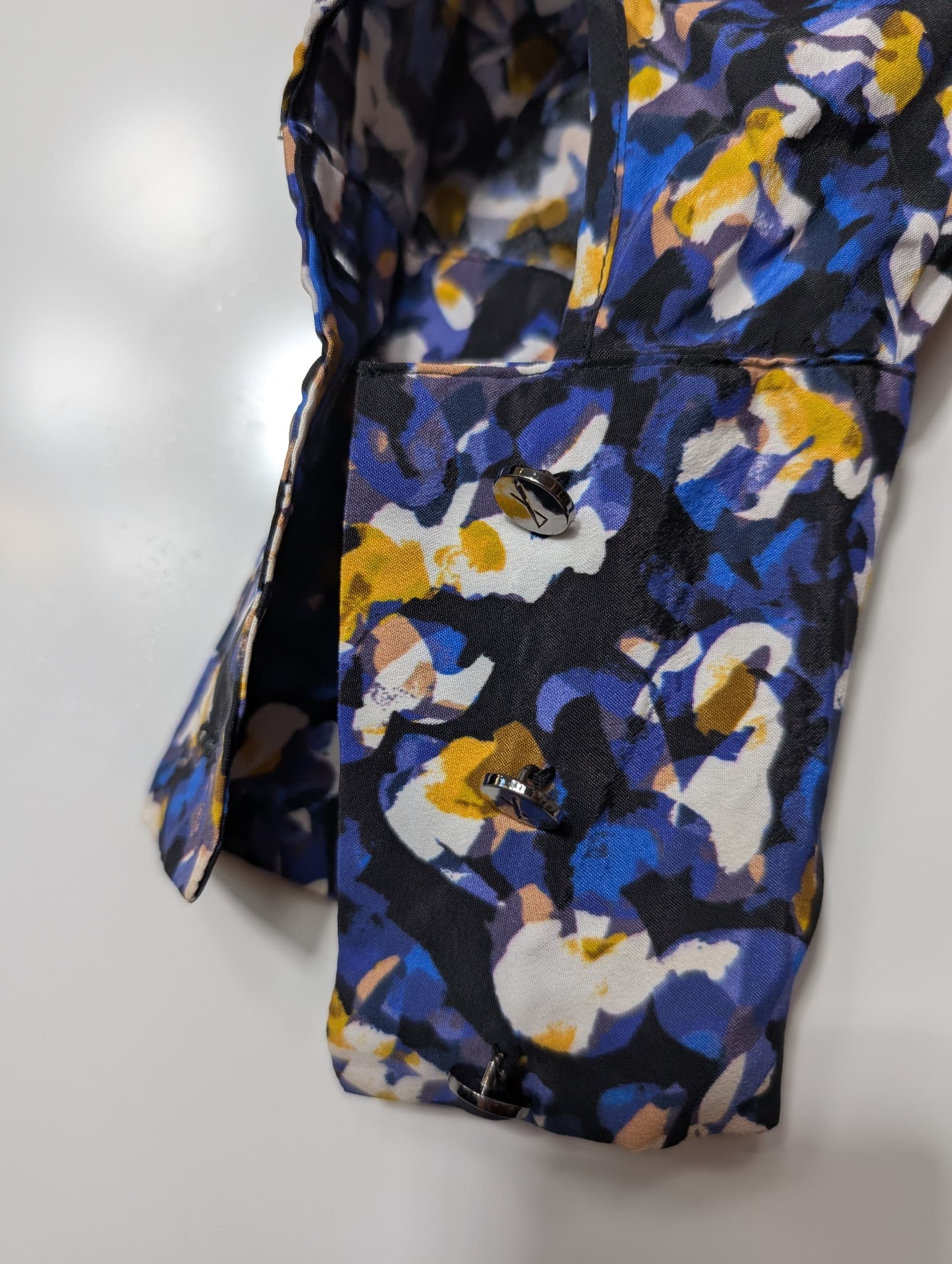 Ginger & Smart Silk Blend Floral Blouse Women's Size 10 — photo 4 of 8