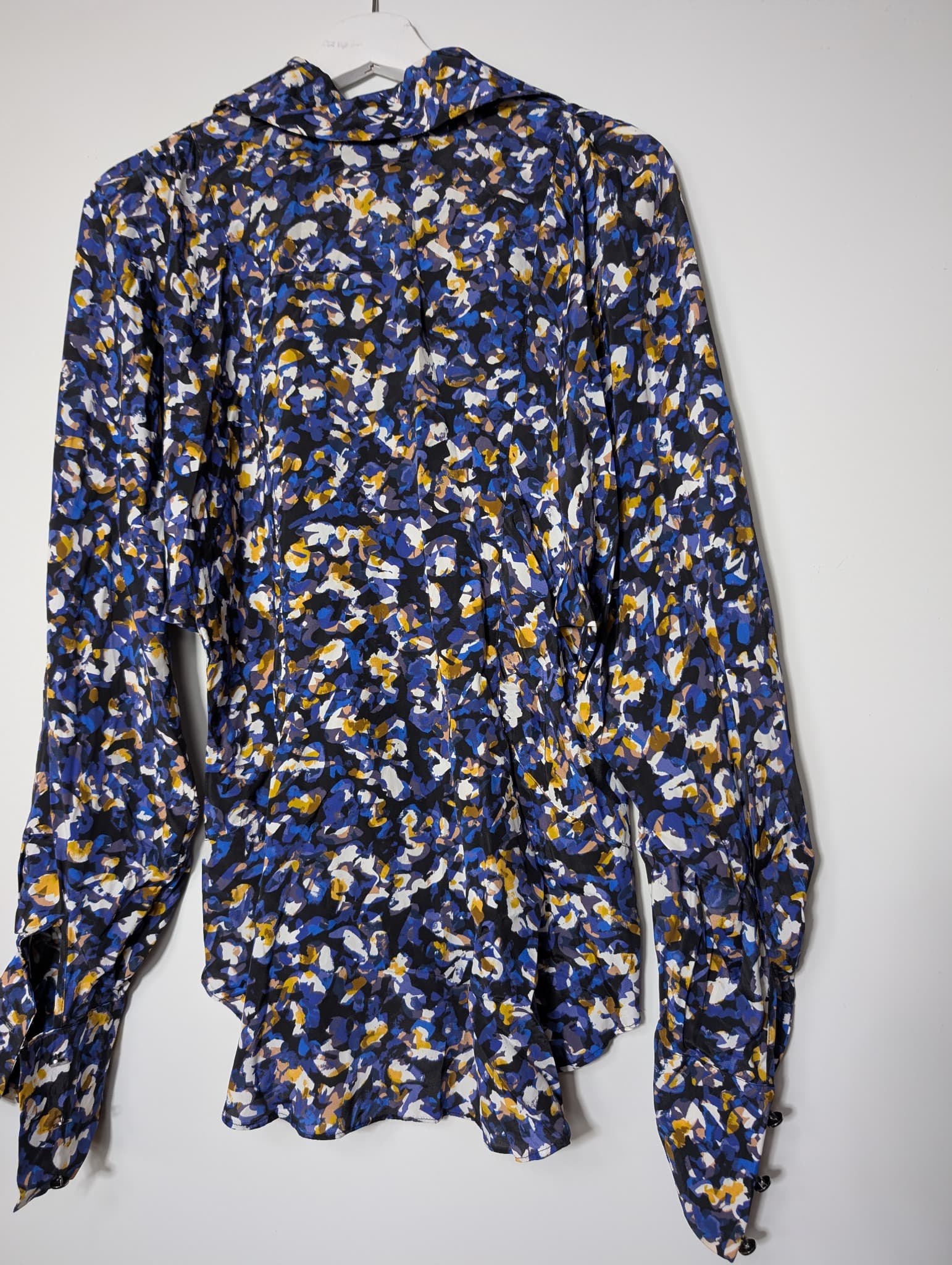 Ginger & Smart Silk Blend Floral Blouse Women's Size 10 — photo 5 of 8