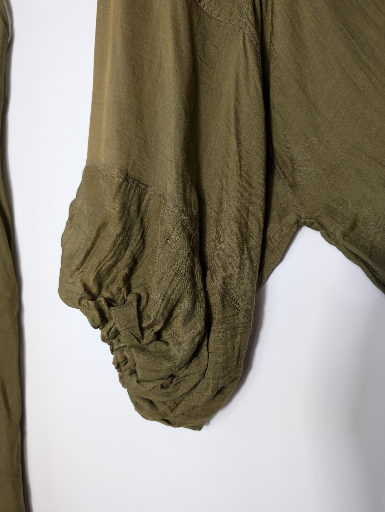 Ginger & Smart Silk Blouse and Slip Set Olive Green Size 8 — photo 2 of 7