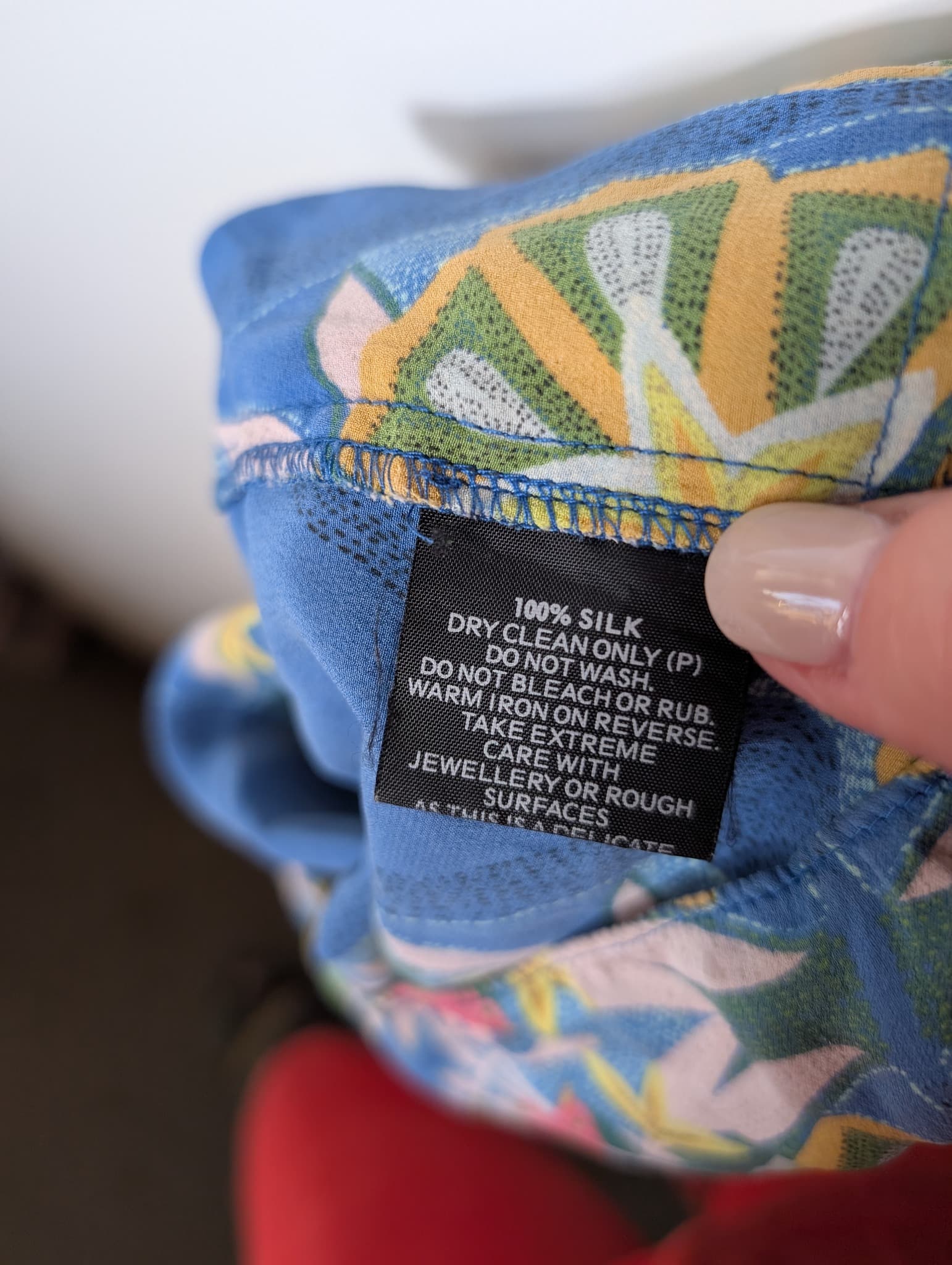 Ginger & Smart Silk Floral Wrap Dress Blue AU 10 — photo 7 of 8