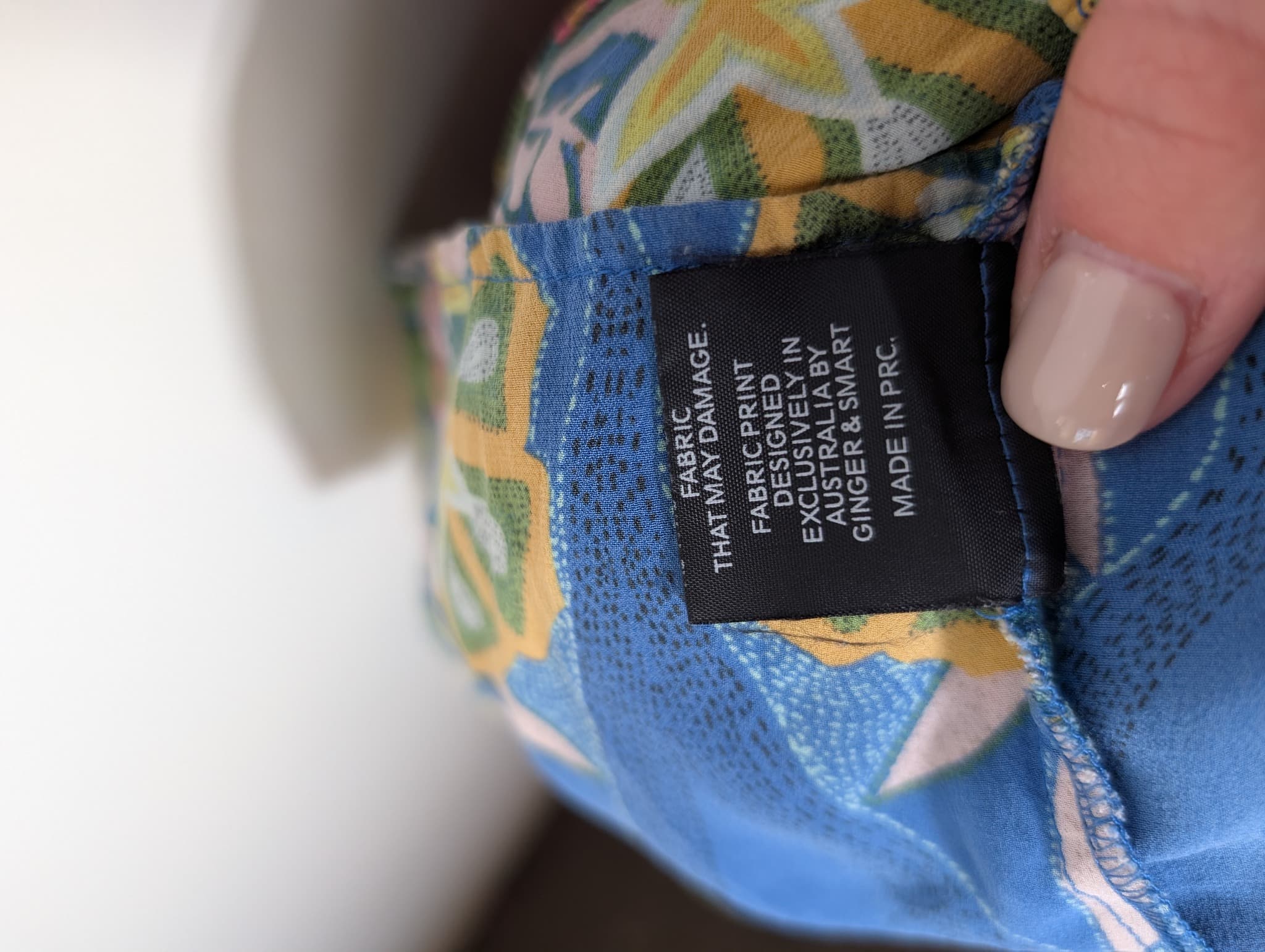 Ginger & Smart Silk Floral Wrap Dress Blue AU 10 — photo 8 of 8