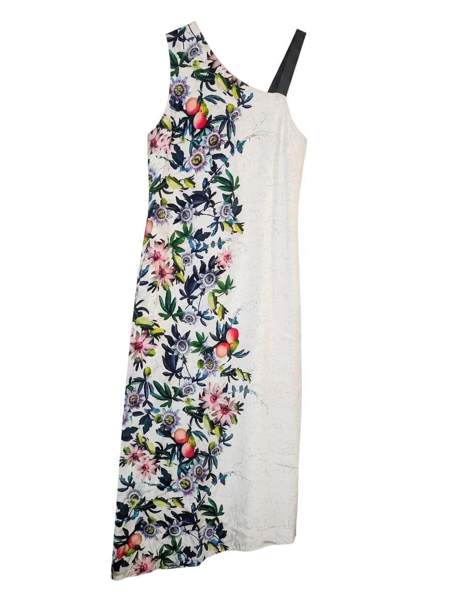 Ginger & Smart Silk Passionflower One-Shoulder Midi Dress — photo 1 of 7