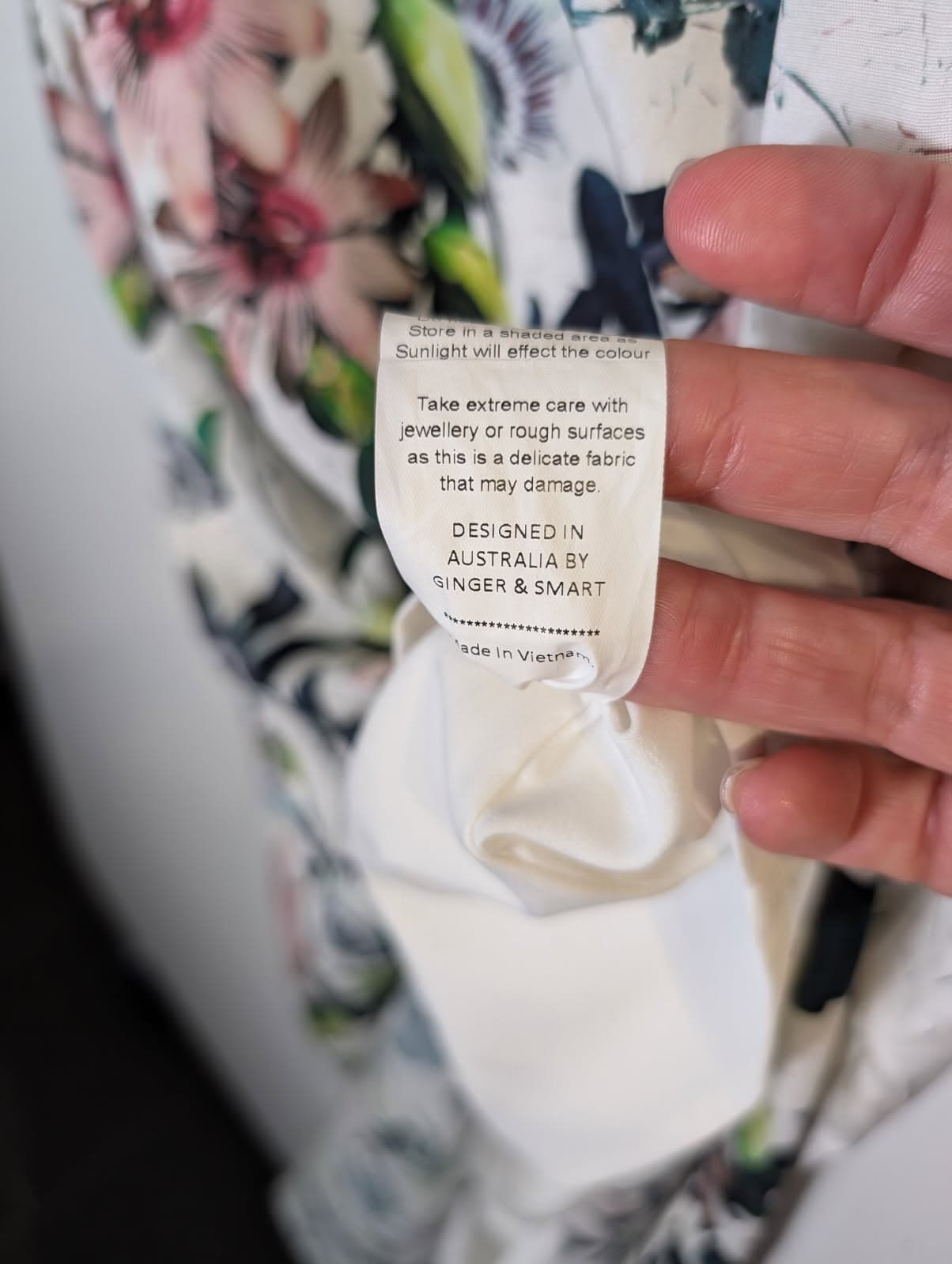 Ginger & Smart Silk Passionflower One-Shoulder Midi Dress — photo 4 of 7