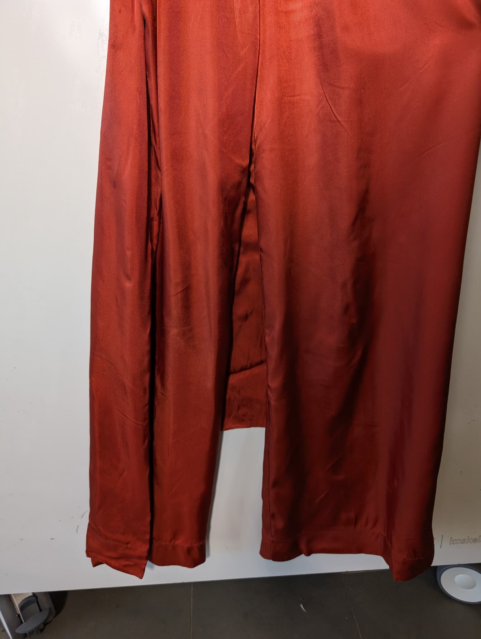 Ginger & Smart Silk Wrap Jumpsuit Rust Orange — photo 4 of 6