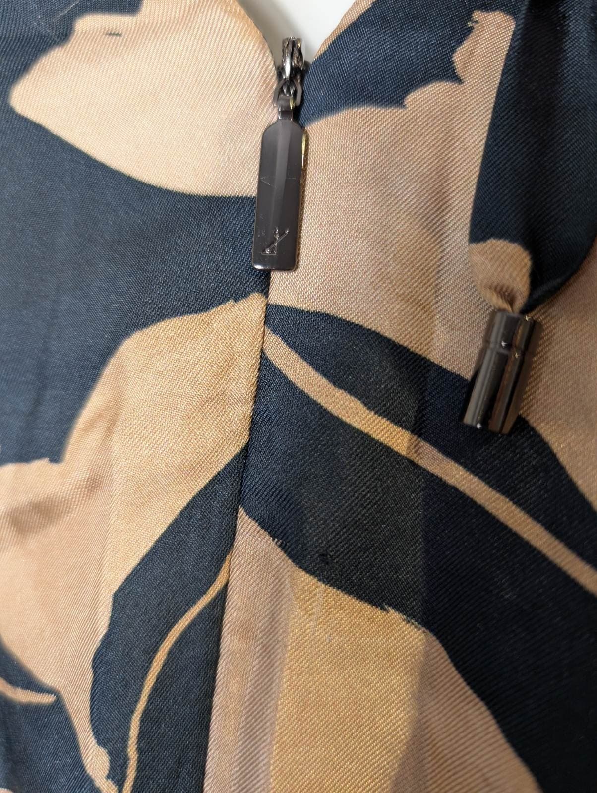 Ginger & Smart Silk Wrap Maxi Dress - Black & Tan Floral — photo 3 of 7
