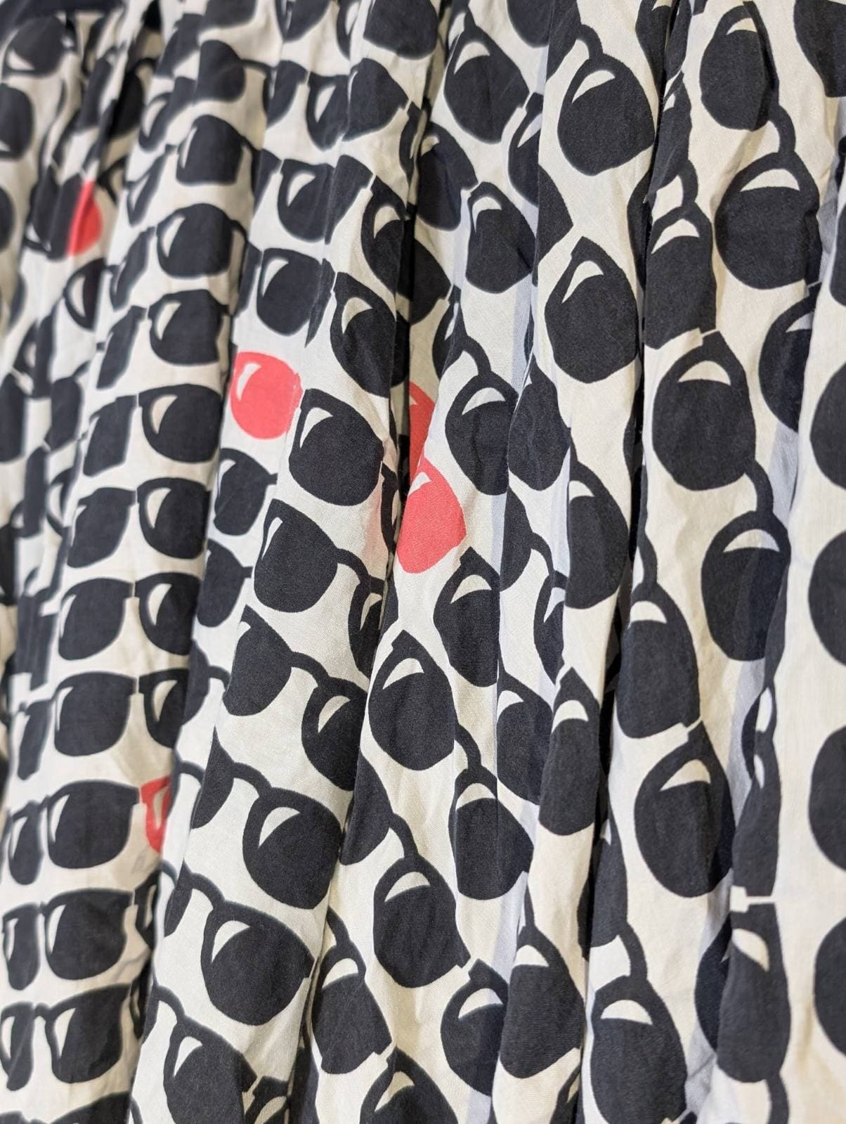 Ginger & Smart Skater Skirt - Sunglasses Print Cotton Silk Blend — photo 7 of 9
