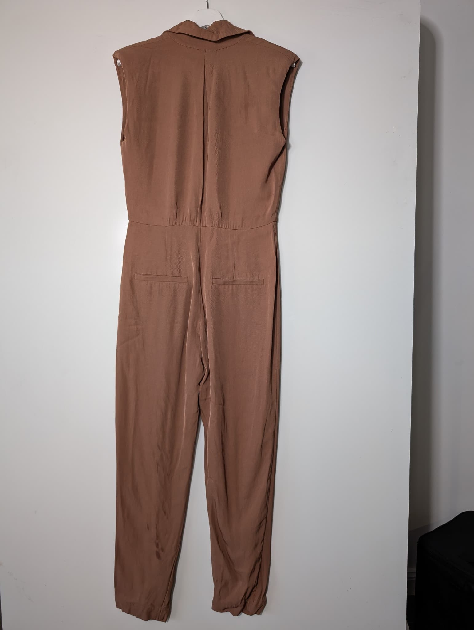 Ginger & Smart Sleeveless Collared Jumpsuit Brown Women's Size 8 — photo 5 of 9