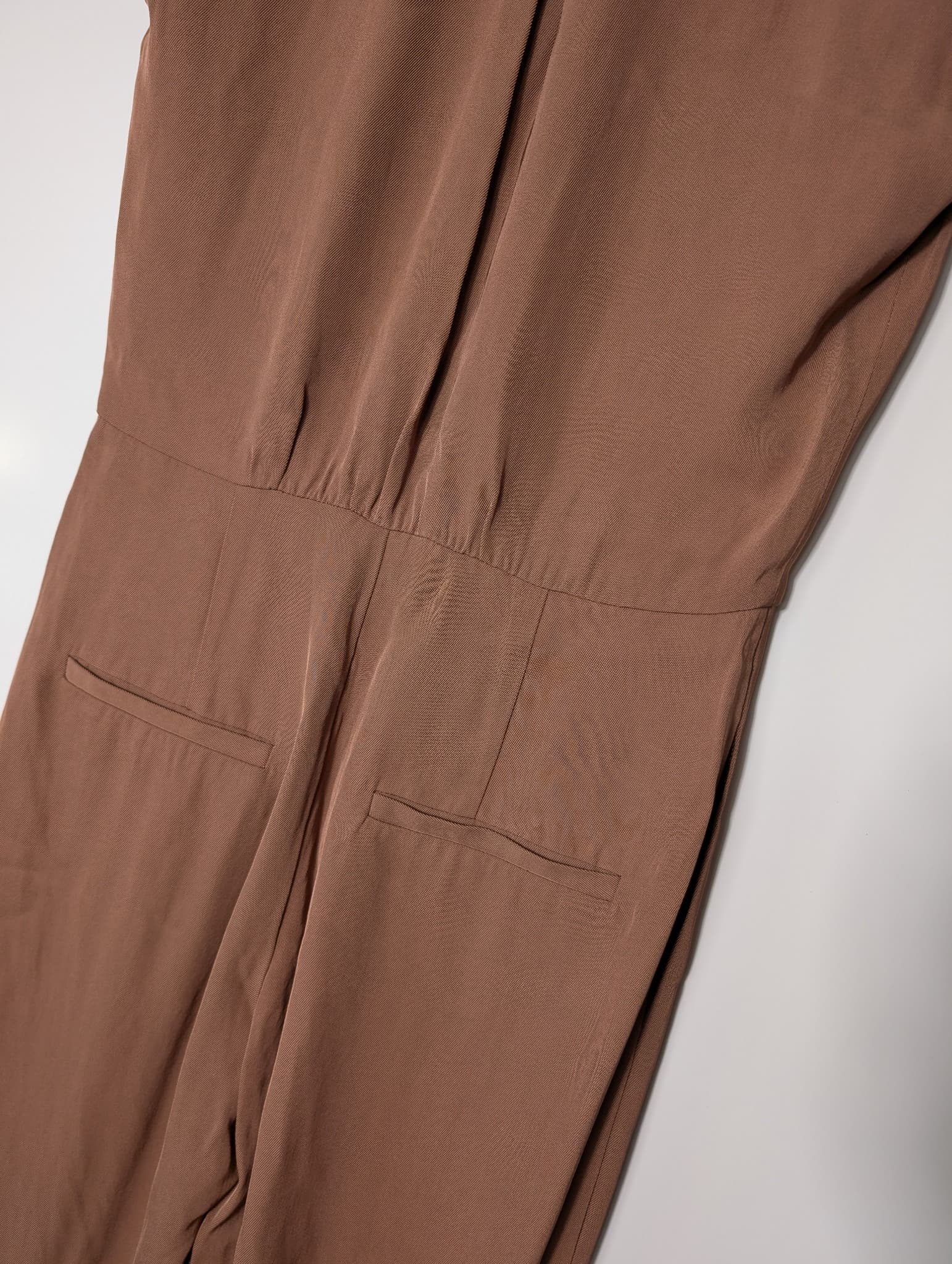 Ginger & Smart Sleeveless Collared Jumpsuit Brown Women's Size 8 — photo 6 of 9