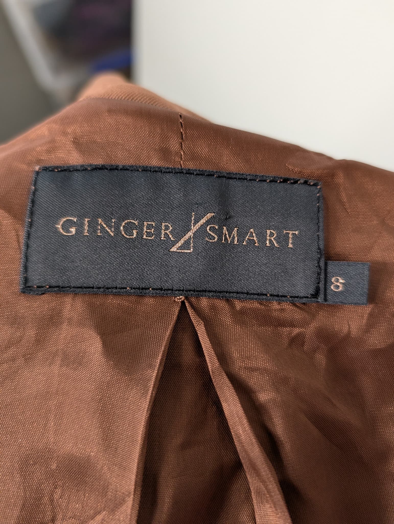 Ginger & Smart Sleeveless Collared Jumpsuit Brown Women's Size 8 — photo 7 of 9