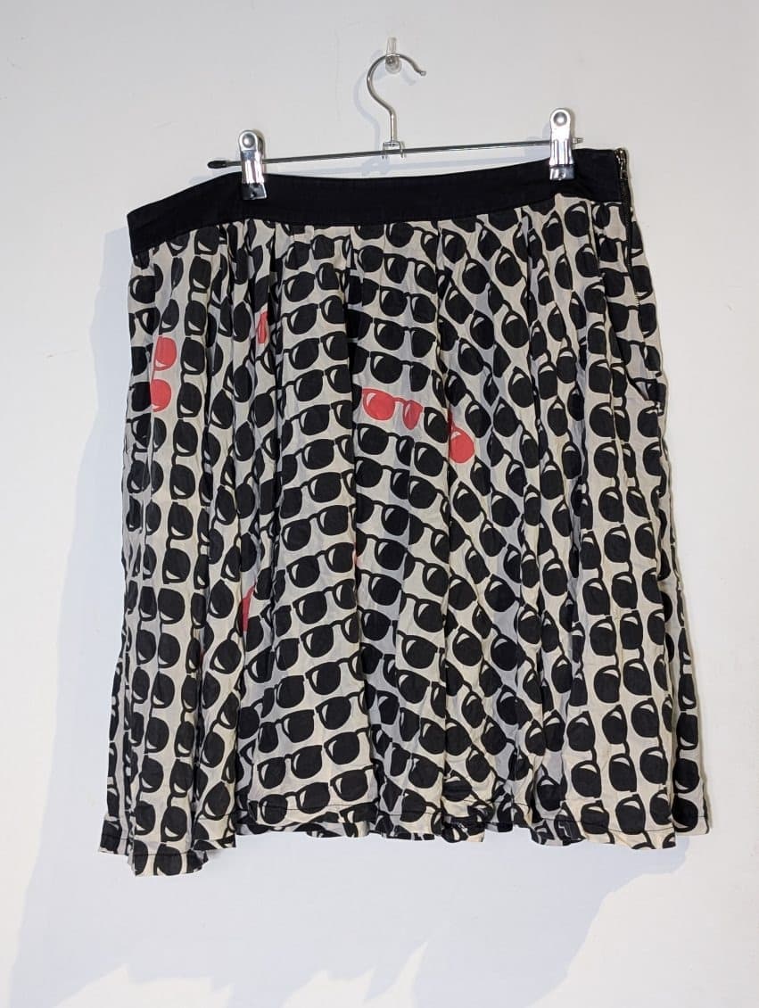 Ginger & Smart Sunglasses Print Silk Blend Skirt - Size AU 14 / US 10 — photo 2 of 9