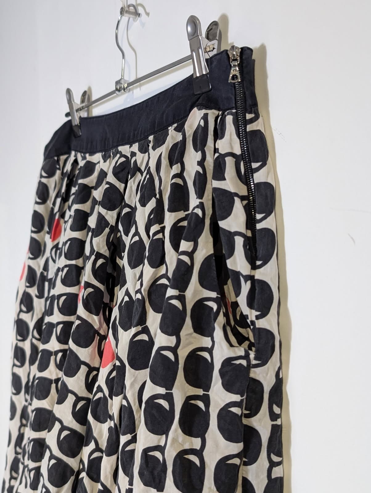 Ginger & Smart Sunglasses Print Silk Blend Skirt - Size AU 14 / US 10 — photo 8 of 9