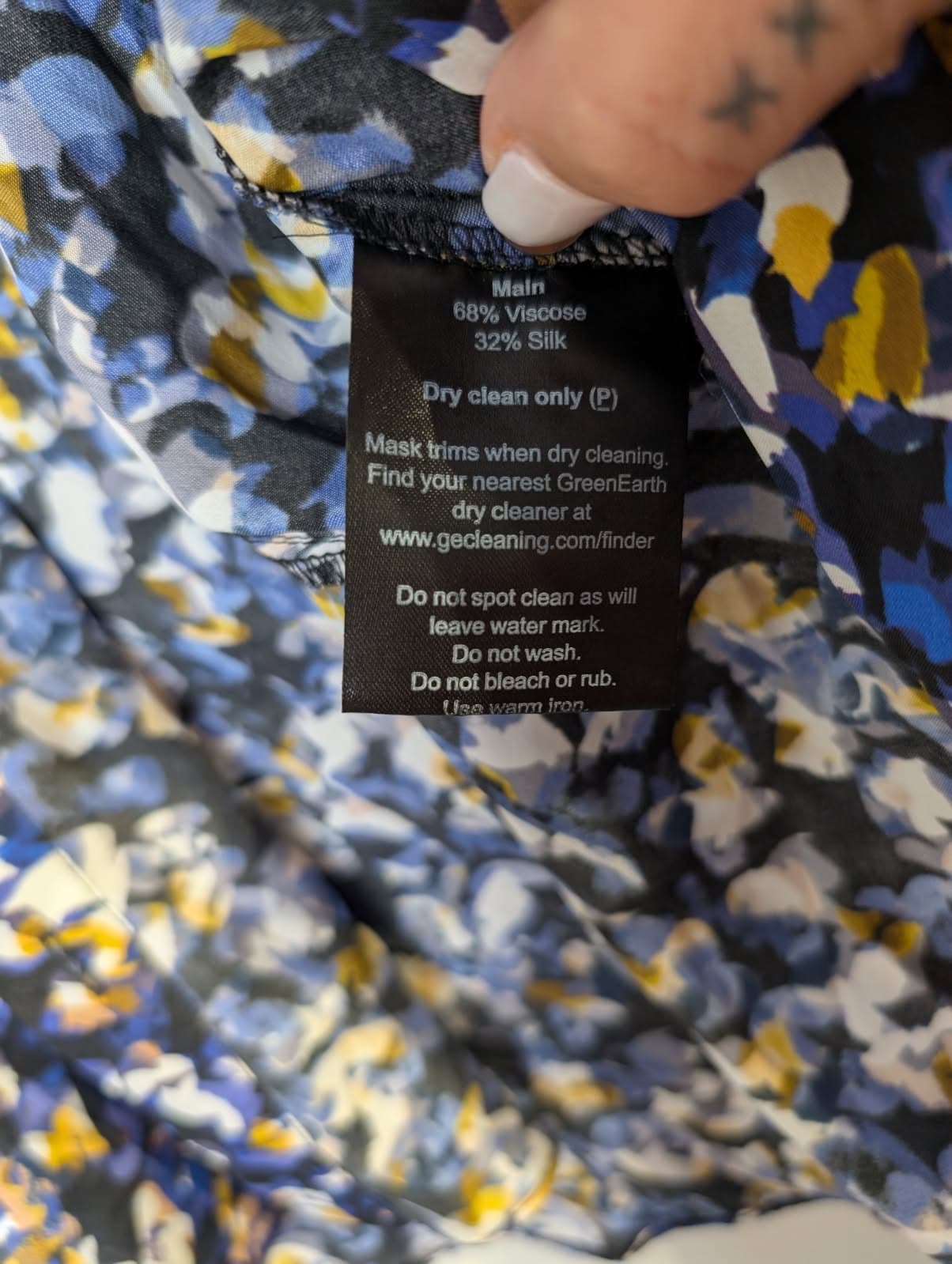 Ginger & Smart Women's Floral Silk Blend Button-Down Blouse - Size 10 — photo 2 of 8