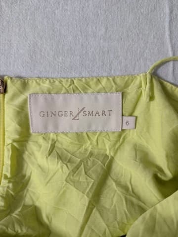 Ginger & Smart Yellow Cotton Silk Tiered Maxi Dress - Size 6 — photo 3 of 6