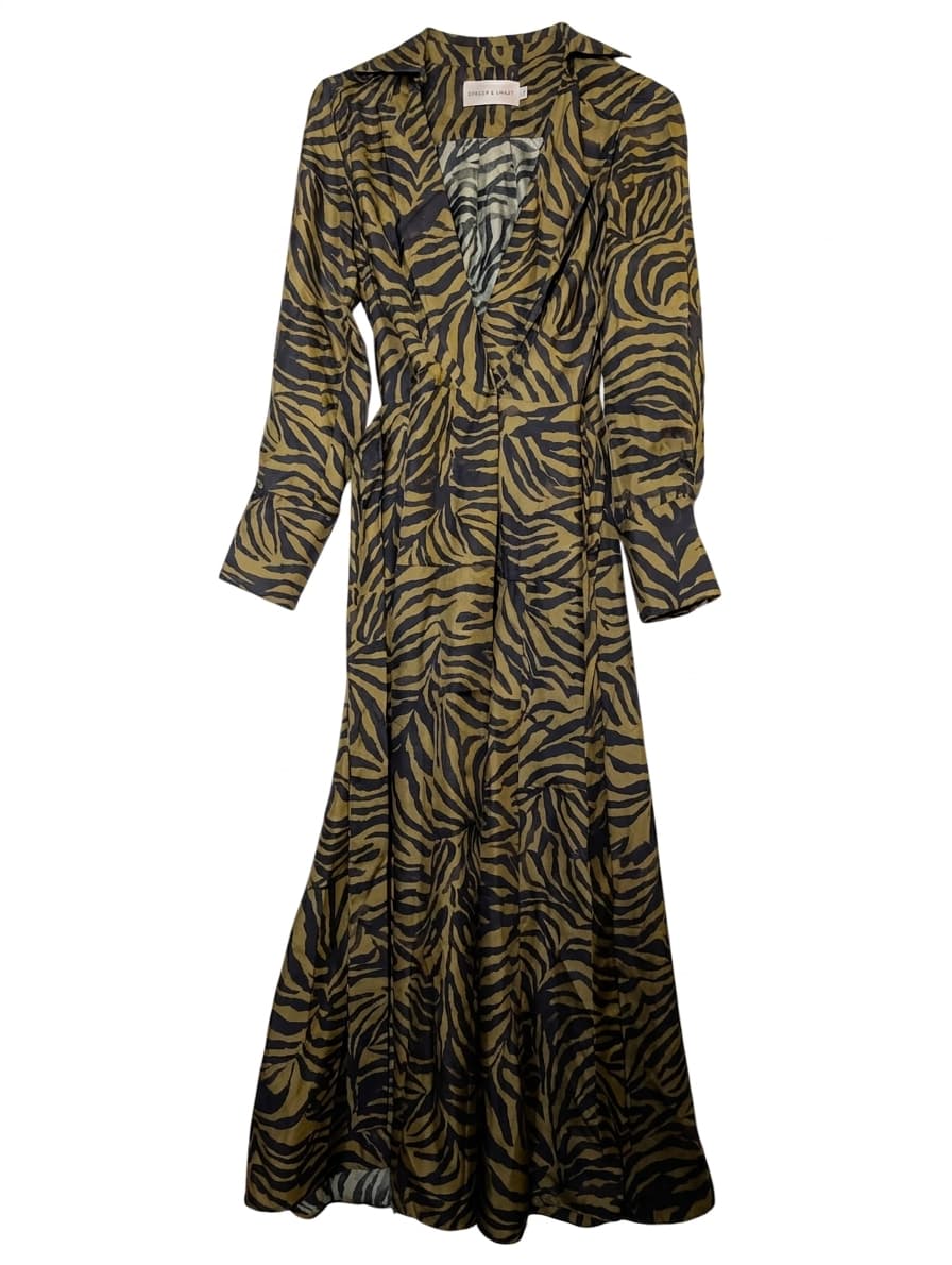 Ginger & Smart Zebra Print Maxi Dress - Women's Size 8 — photo 1 of 7