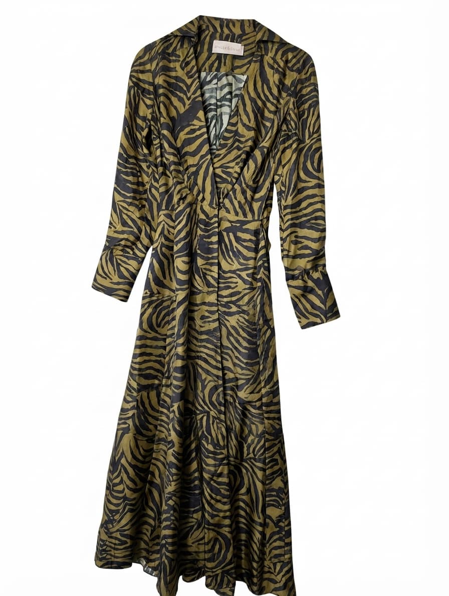 GINGER & SMART Zebra Print Midi Dress Women's Size 8 — photo 1 of 8