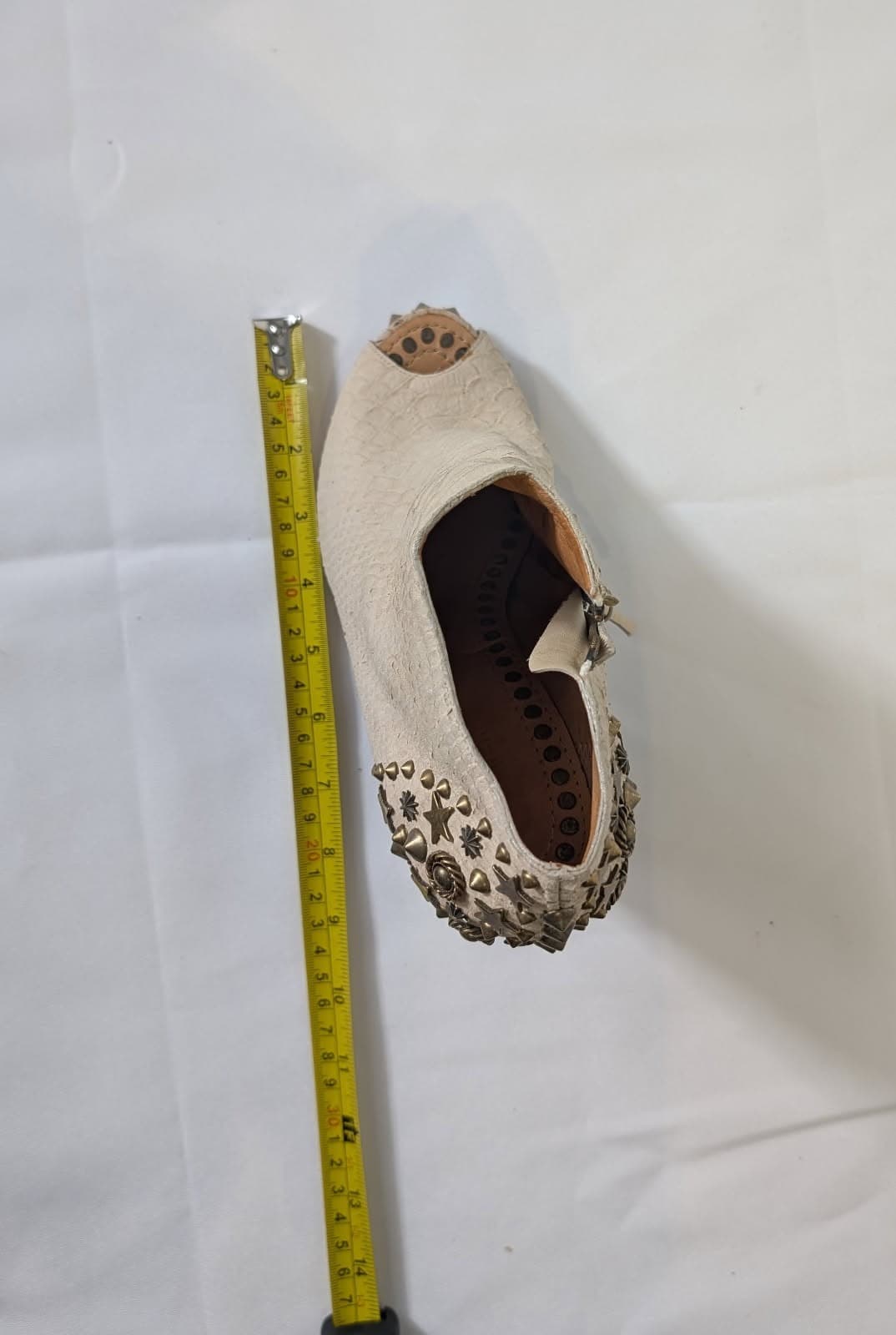 Givenchy Studded Peep Toe Booties - Off-White Leather — photo 8 of 8