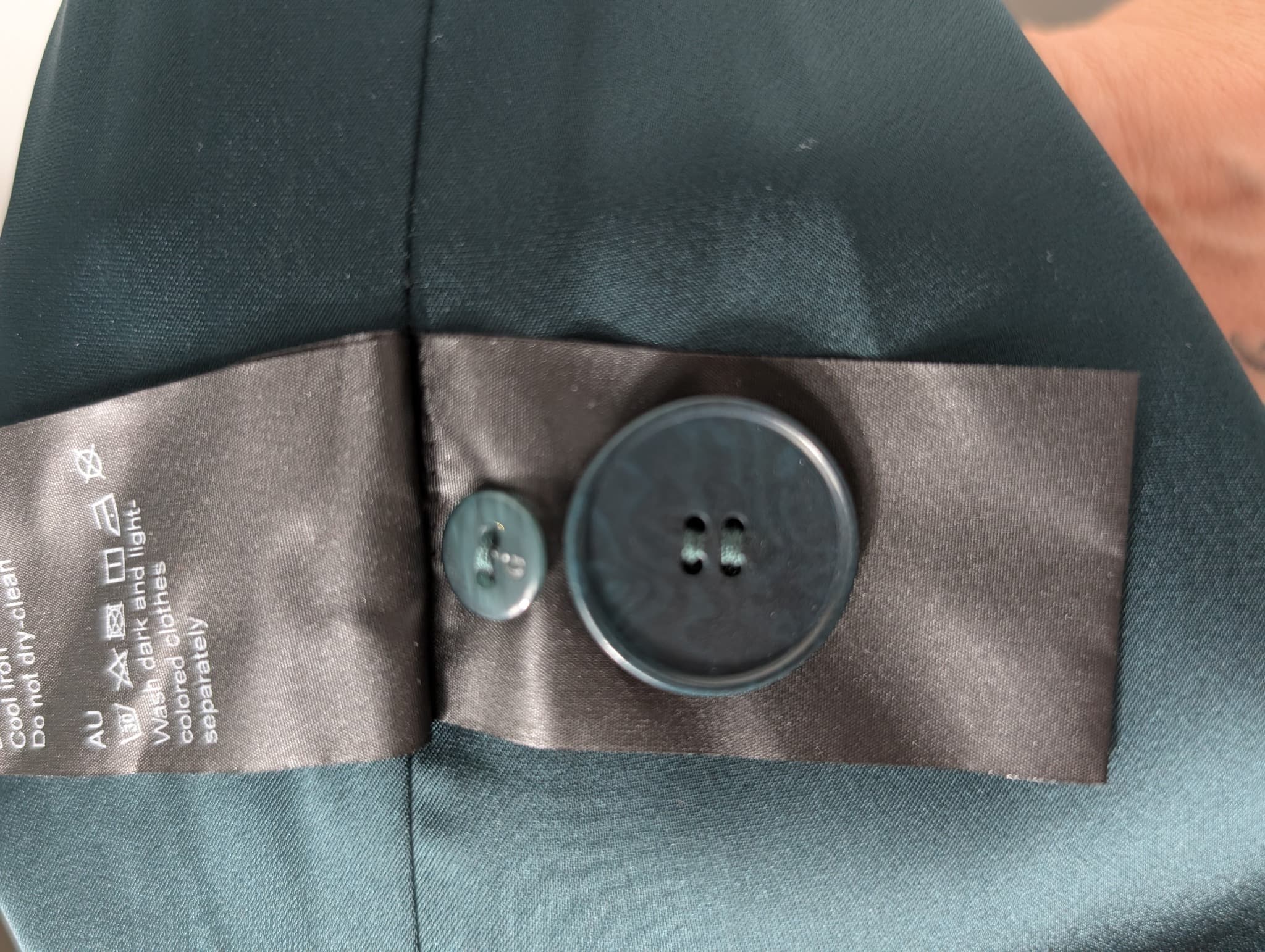 GOELIA Satin Blazer Dark Green Women's AU 14 — photo 10 of 10