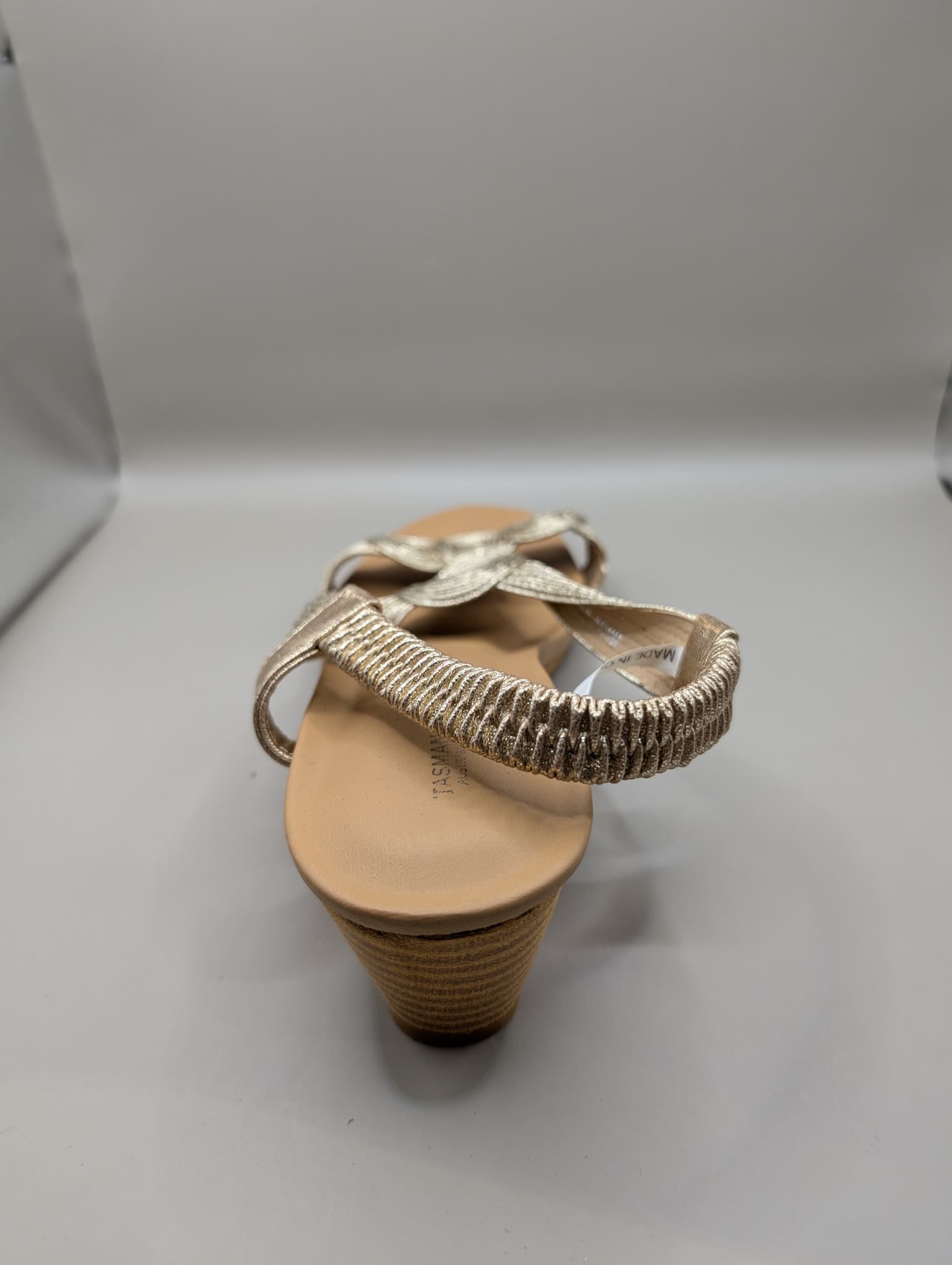 Gold Metallic Spiral Detail Slingback Sandals Women's AU 9.5 — photo 3 of 9