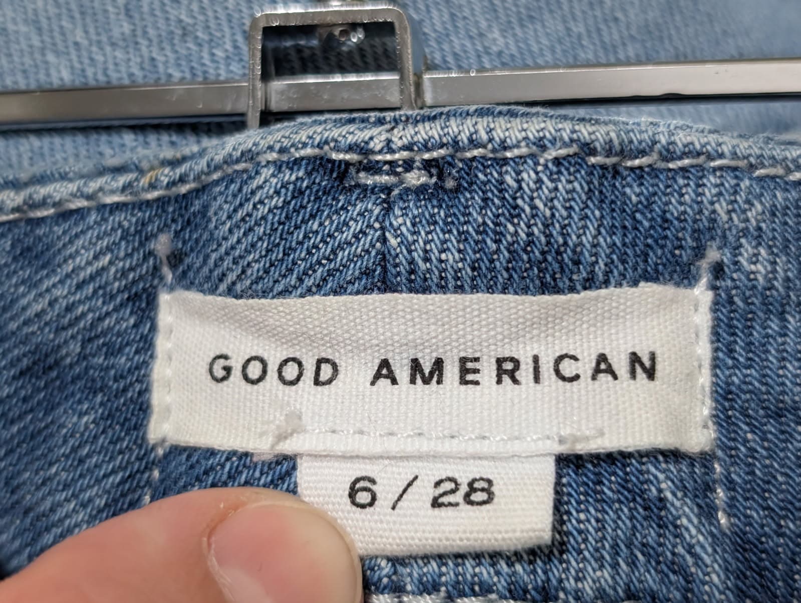 Good American Wide Leg Jeans Blue Denim Size 6 / 28 — photo 6 of 6