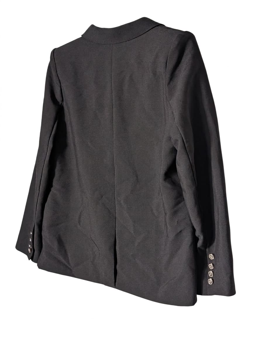 Gordon Smith Double-Breasted Blazer Black Women's Size 10 — photo 2 of 9