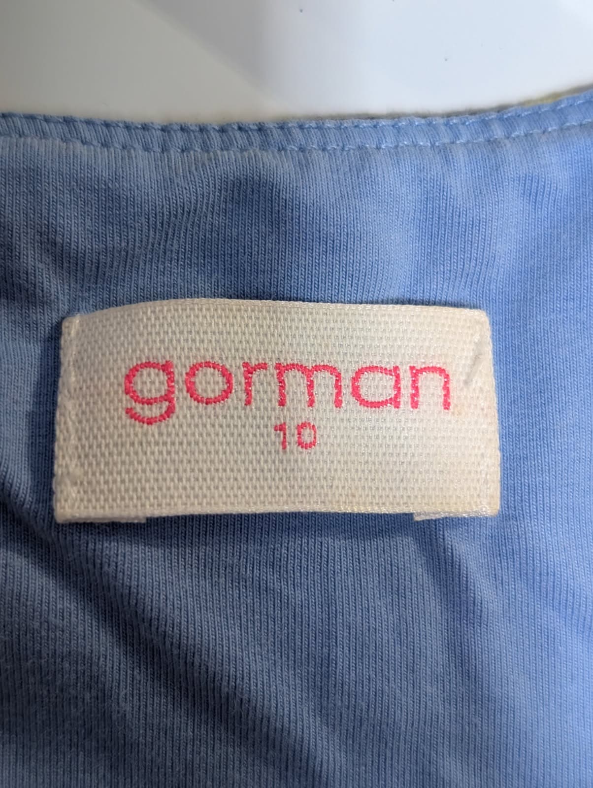 Gorman Activewear Racerback Tank Top - Blue/Yellow Animal Print Size 10 — photo 2 of 7