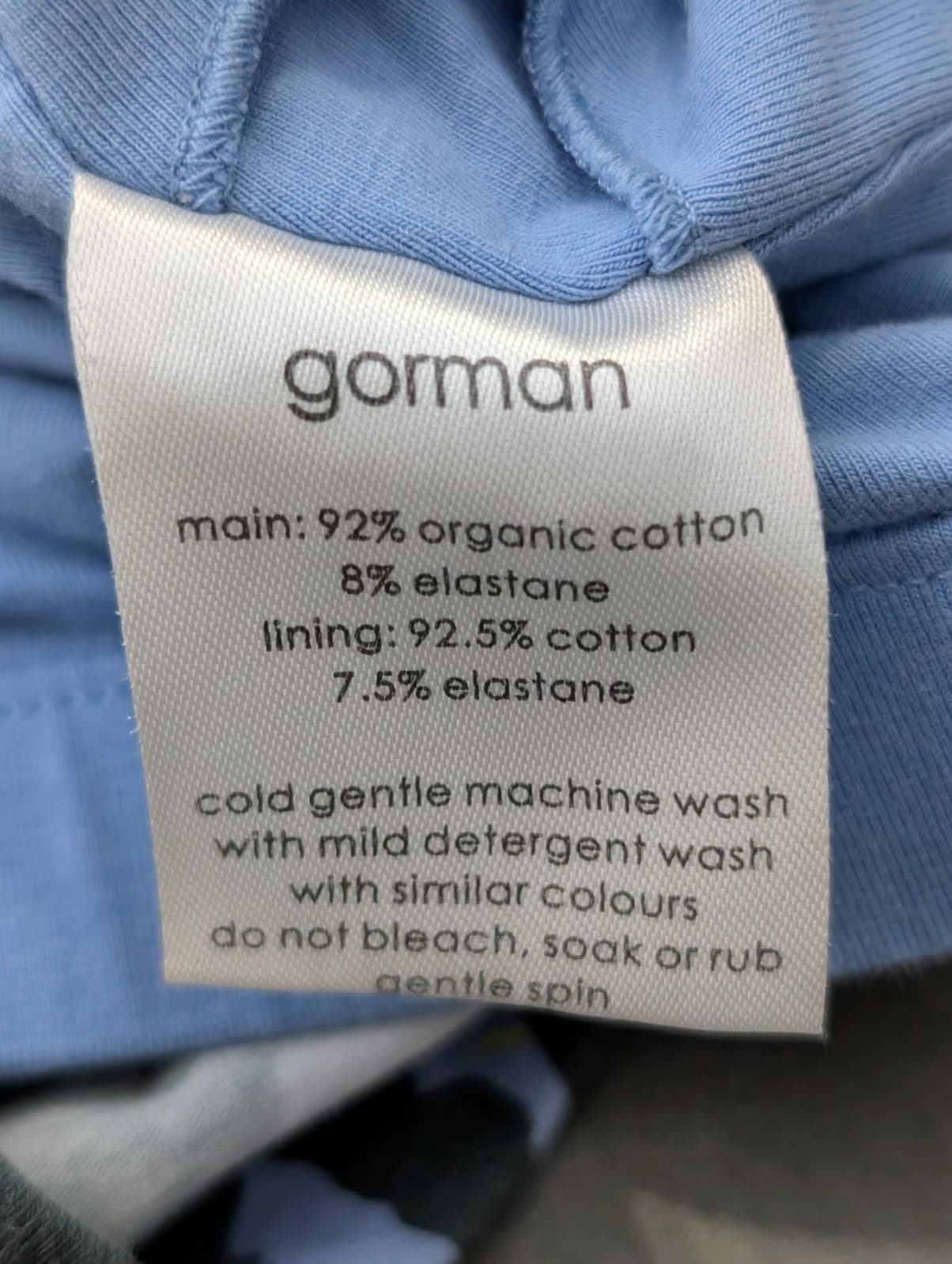 Gorman Activewear Racerback Tank Top - Blue/Yellow Animal Print Size 10 — photo 6 of 7