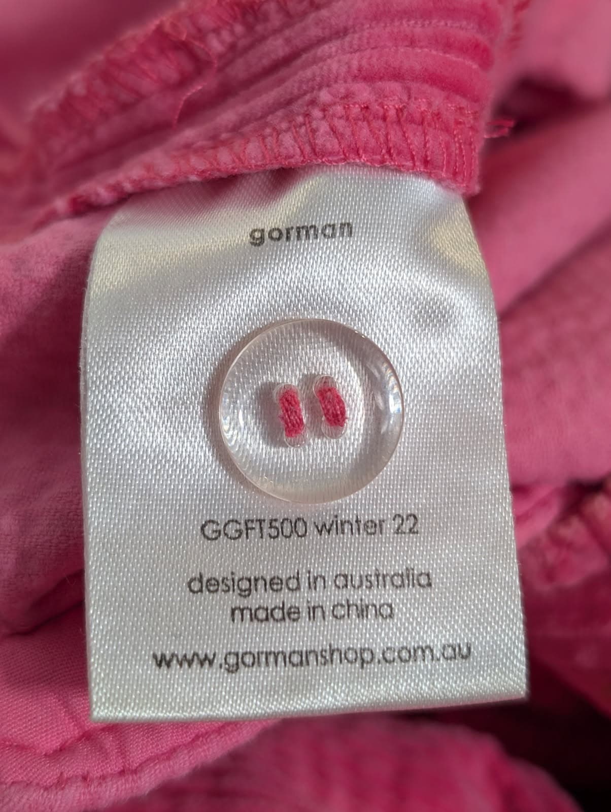 Gorman Pink Corduroy Pants - Women's Size 10 — photo 8 of 8