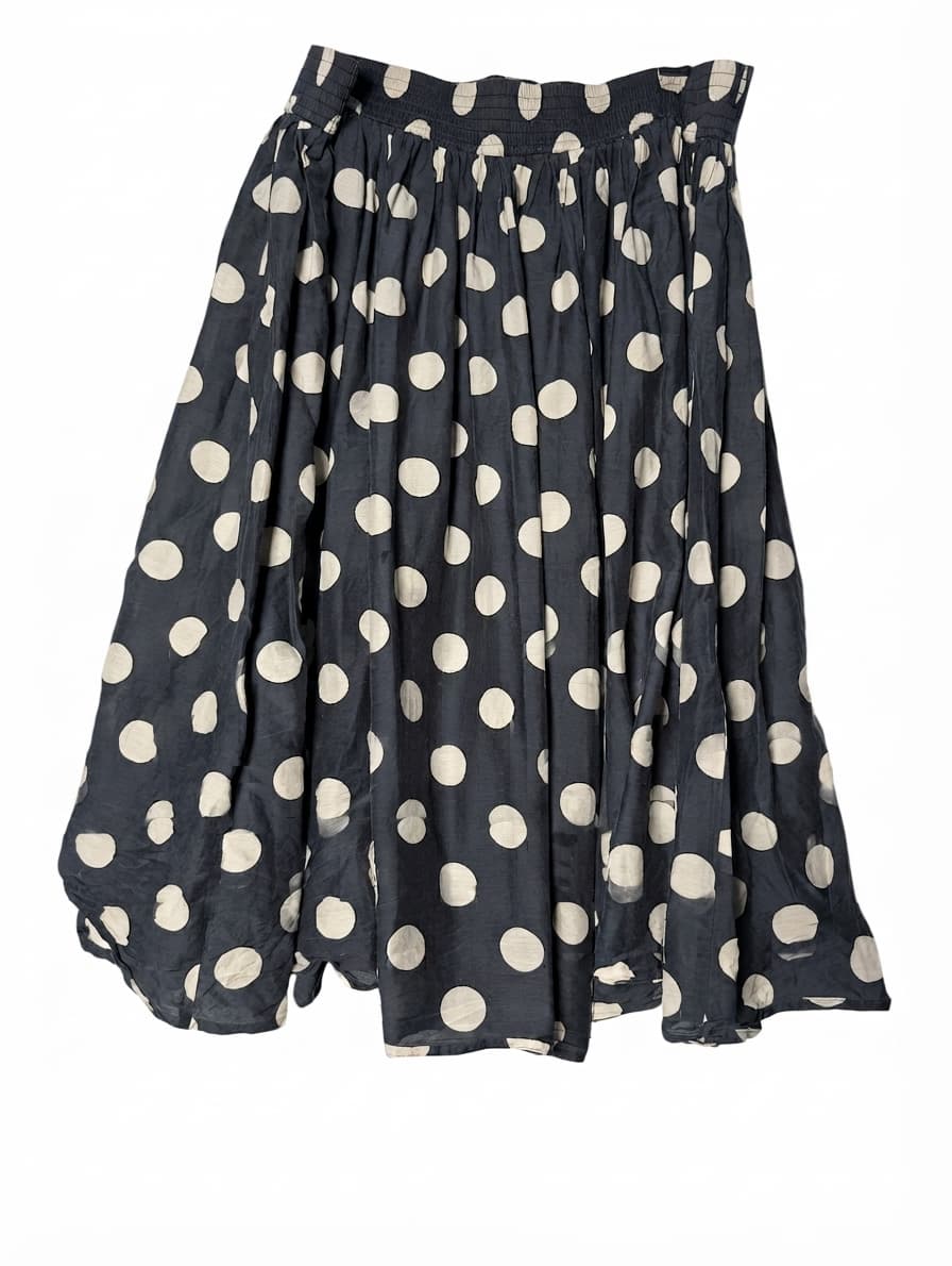 Gorman Polka Dot Midi Skirt Black and White Women's Size 14 — photo 1 of 6