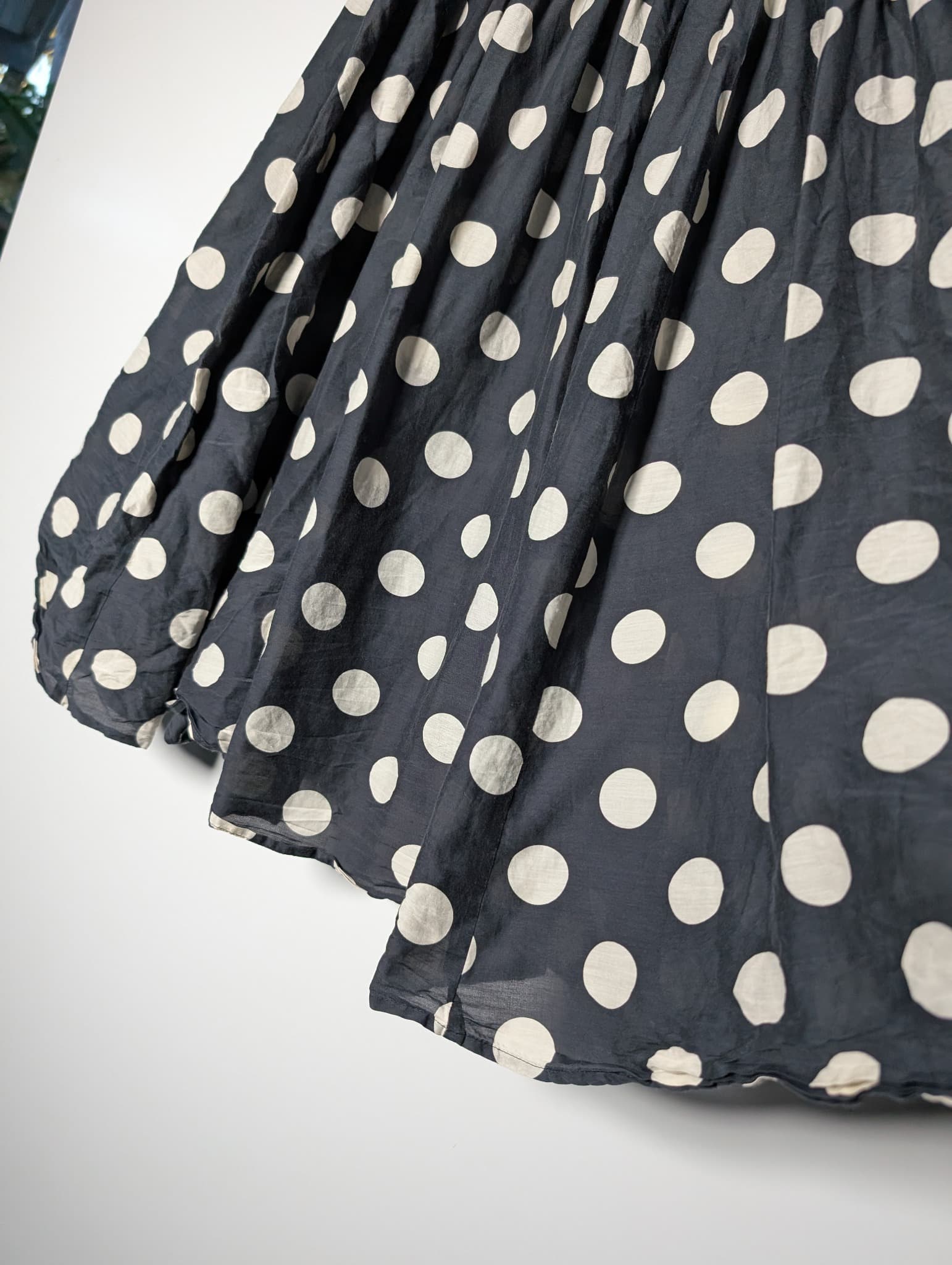 Gorman Polka Dot Midi Skirt Black and White Women's Size 14 — photo 3 of 6